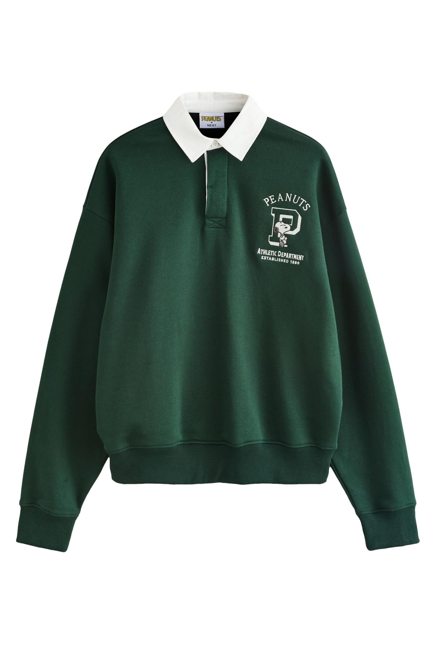 Next Sweater Rugby-Polo-Sweatshirt mit Grafik, Snoopy (1-tlg)