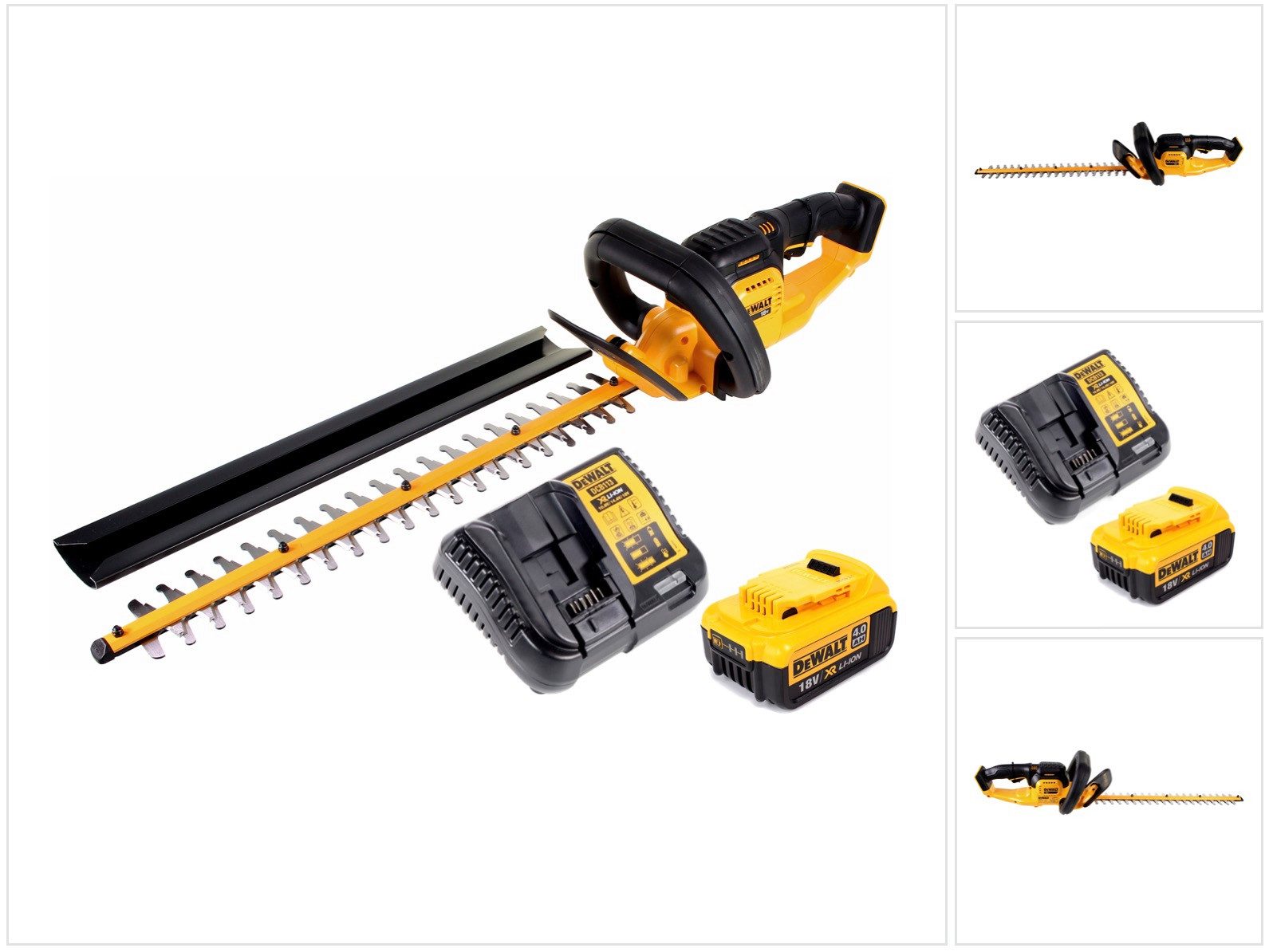 DeWalt Akku-Heckenschere DCM 563 M1 Akku Heckenschere 18V 55,8cm + 1x 4,0Ah Akku + Ladegerät