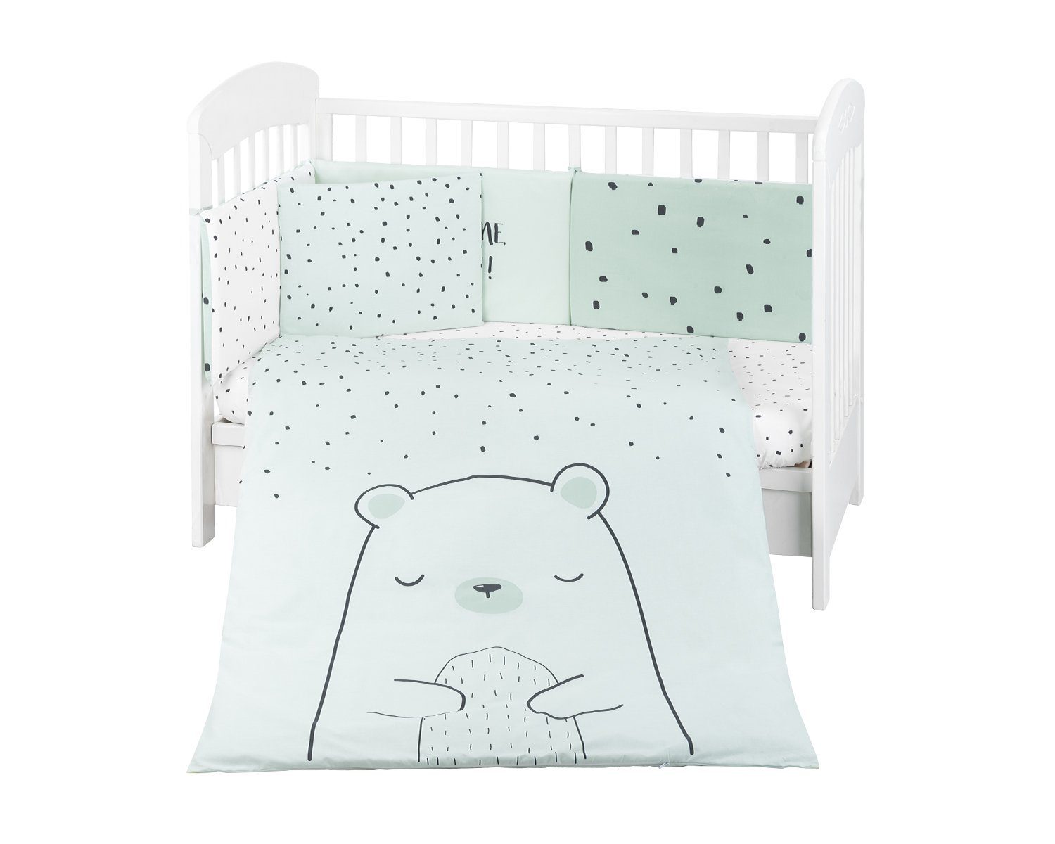 Babybettwäsche Bettwäsche Bär 6-tlg. 135 x 95