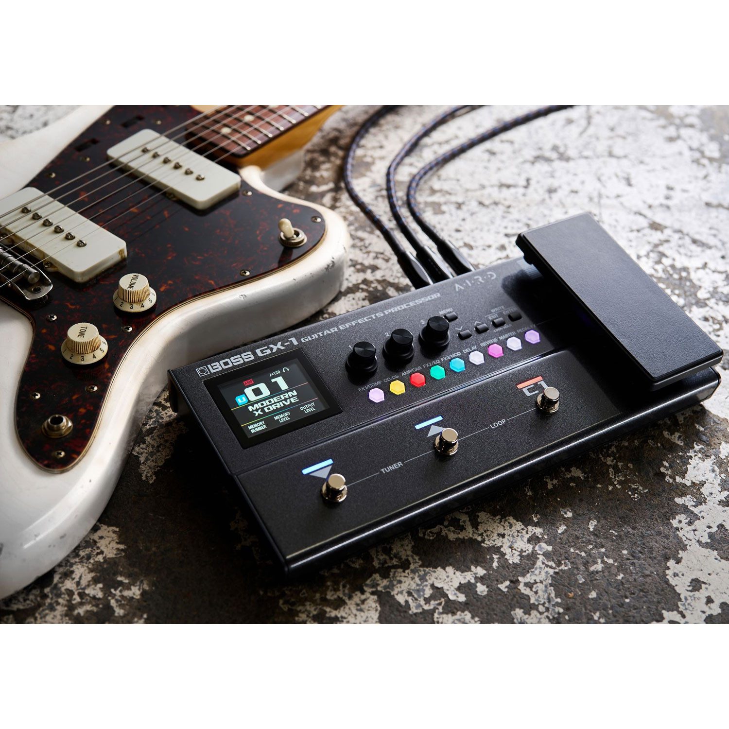 Boss by Roland E-Gitarre Boss Effektgerät GX-1 Multieffekt-Pedal für Gitarre, Effektgerät, E-Gitarre, Effektgerät, Kompaktes Multieffekt-Pedal für E-Gitarre – Bild 5 von 5