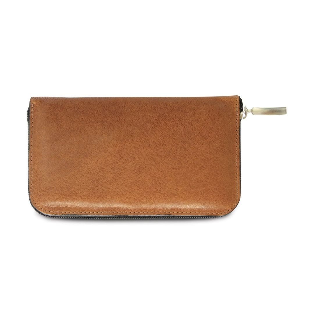 nippes Solingen Maniküre-Etui Premium-Maniküre-Set Whiskey, 6-teilig aus Rostfreiem Edelstahl, 6 tlg., aus echtem Leder