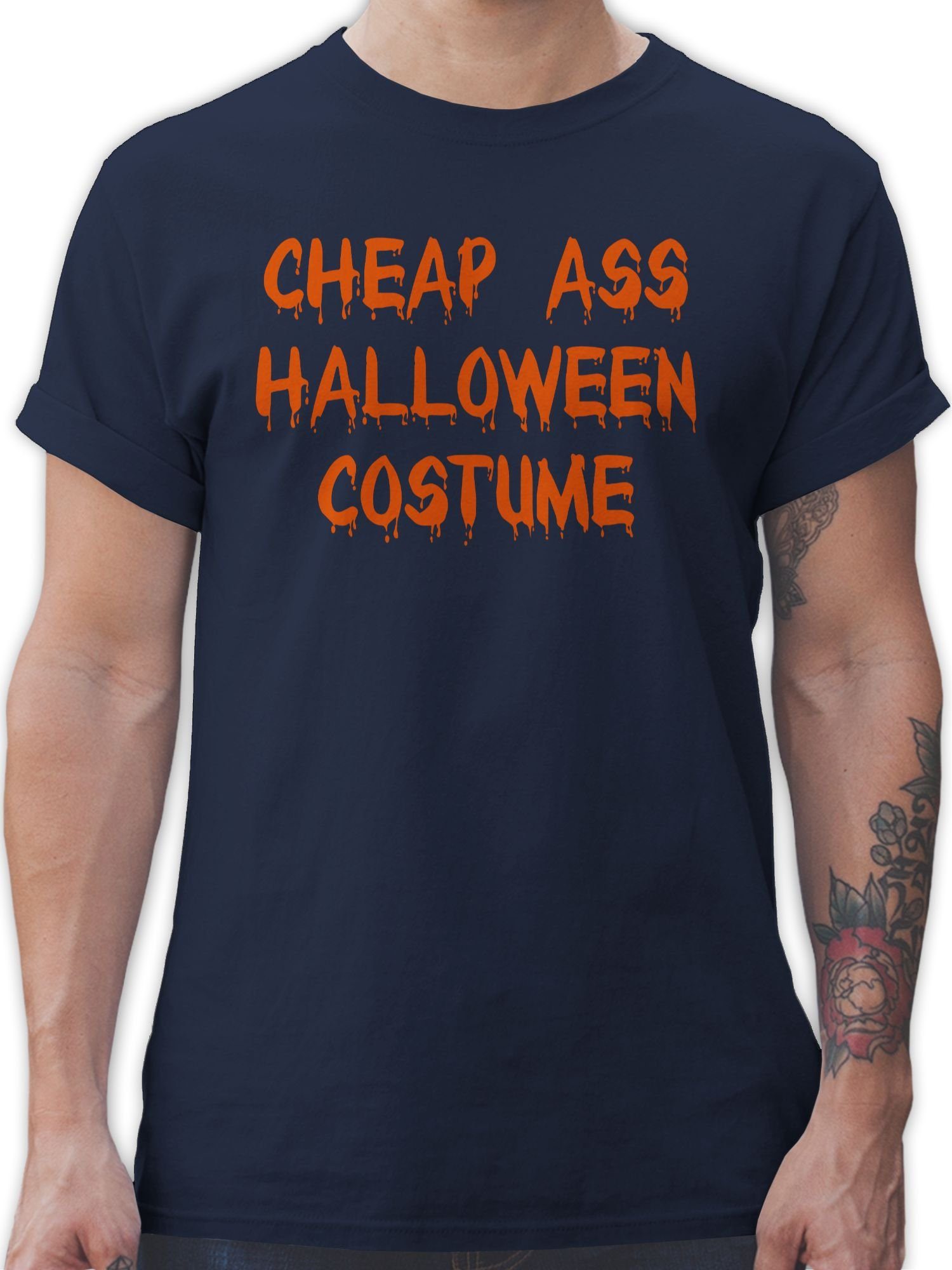 Shirtracer T-Shirt Holy Halloween Costume Halloween Kostüm Outfit 03 Navy Blau