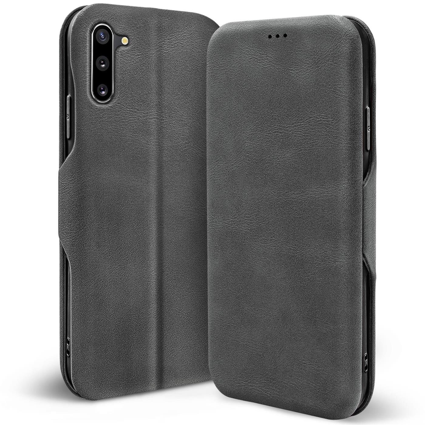 CoolGadget Handyhülle Premium Klapptasche Wallet Case für Samsung Galaxy Note 10 6,3 Zoll, Handy Tasche mit Kartenfach Book Schutzhülle