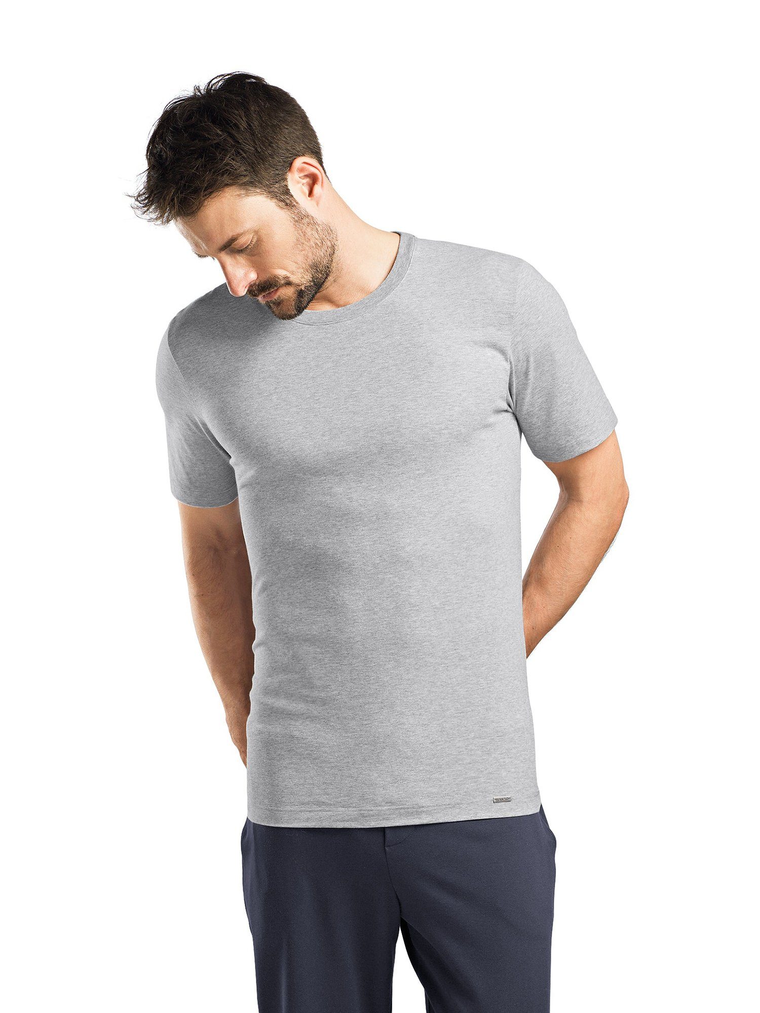 Hanro T-Shirt Living Shirts (1-tlg) grey melange