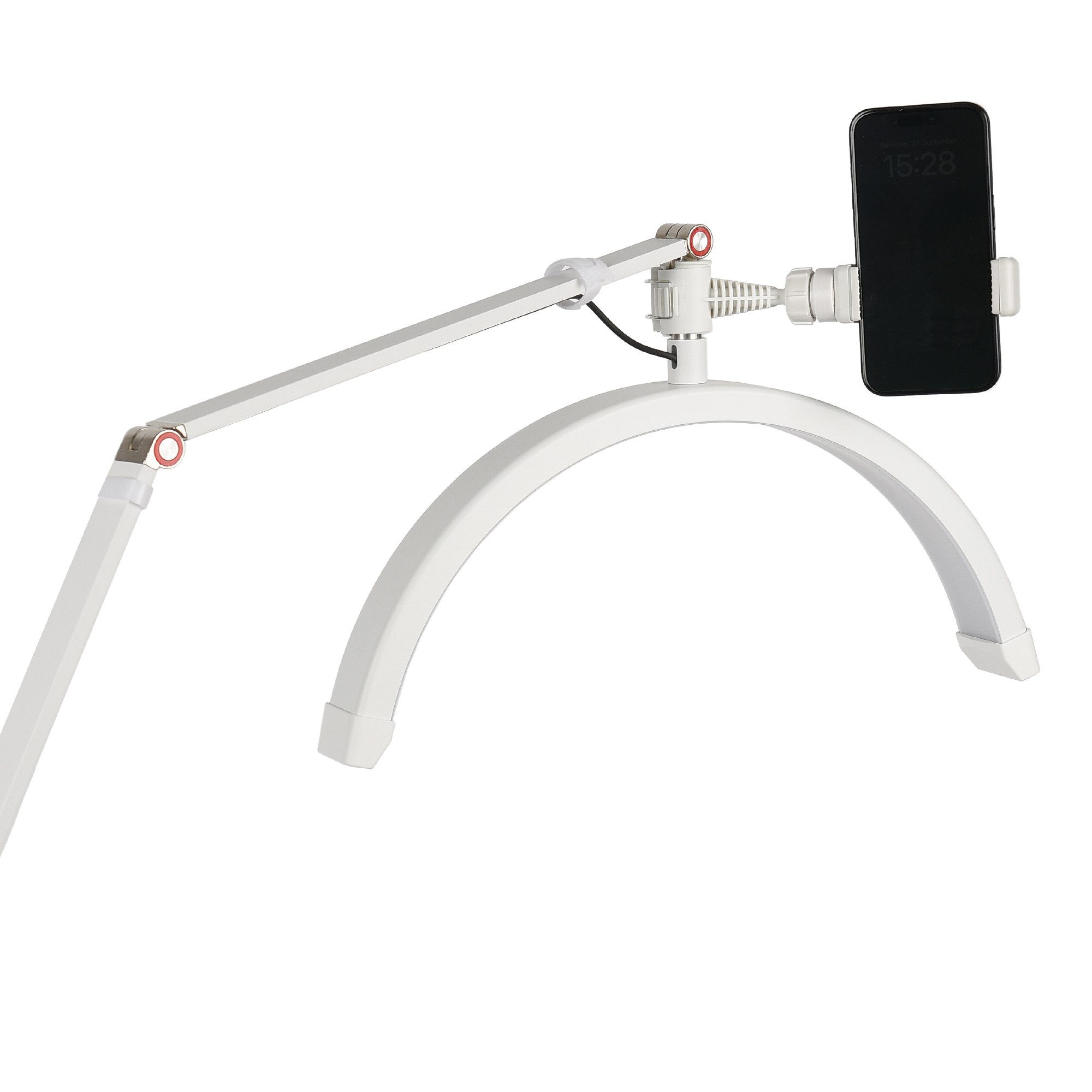 ayex UV-Reflektorlampe Halbmond-Bodenfülllicht 20W LED dimmbar 360° drehbar HD-M2X white – Bild 5 von 5