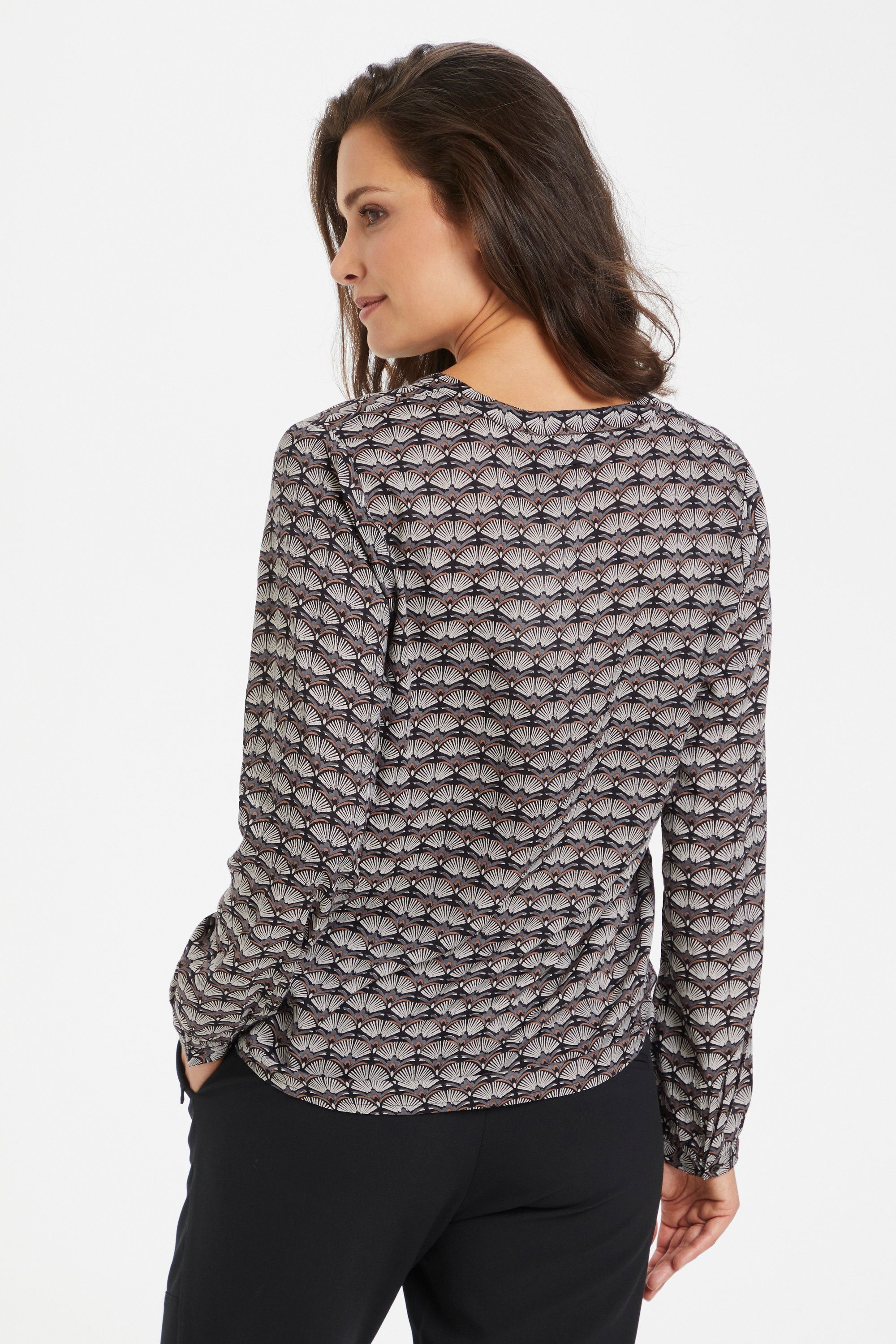 KAFFE Langarmbluse Bluse langarm KAeva