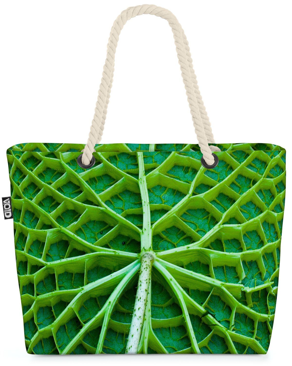 VOID Strandtasche (1-tlg), Riesenblatt Blatt Grün Garten natur rasen sommer grün garten pflanzen