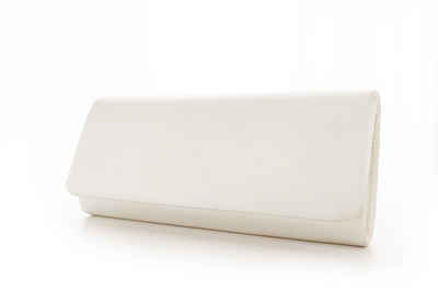 White Lady Clutch Romina ivory Satin - einfärbbare Brauttasche