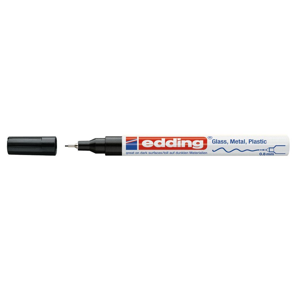 edding Lackmarker edding 780 0,8mm Schwarz Glanzlackmarker