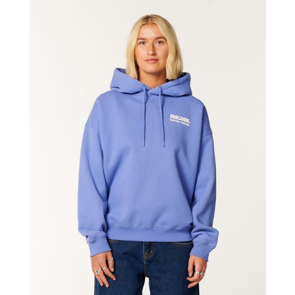 Rip Curl Sweatshirt Surf Puff Heritage Hood Weicher Hoodie im Surfer-Stil, ideal für kühle Momente am Strand, mit