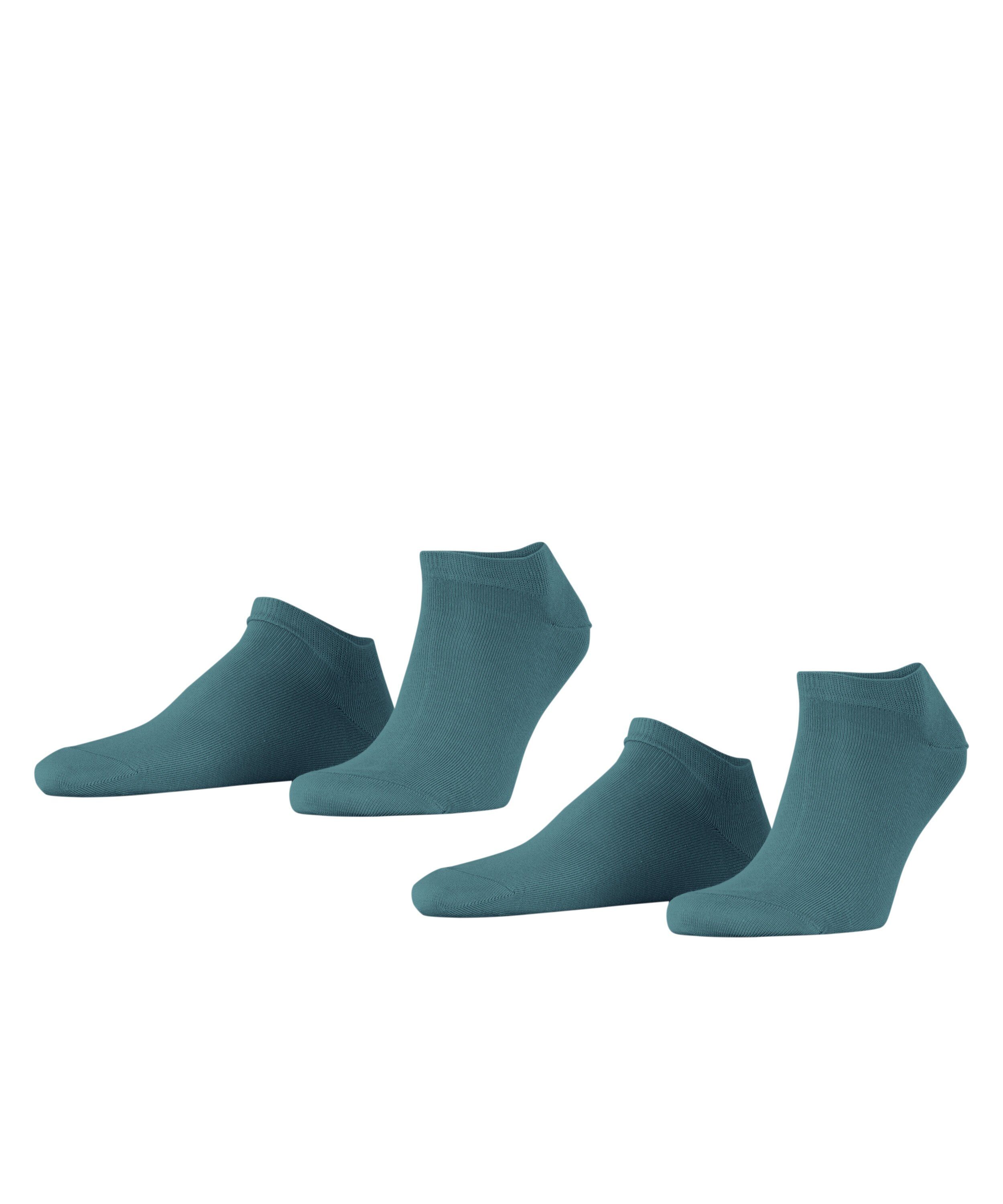 Esprit Sneakersocken Basic Uni 2-Pack (2-Paar) mit hohem Baumwollanteil jade (7873)