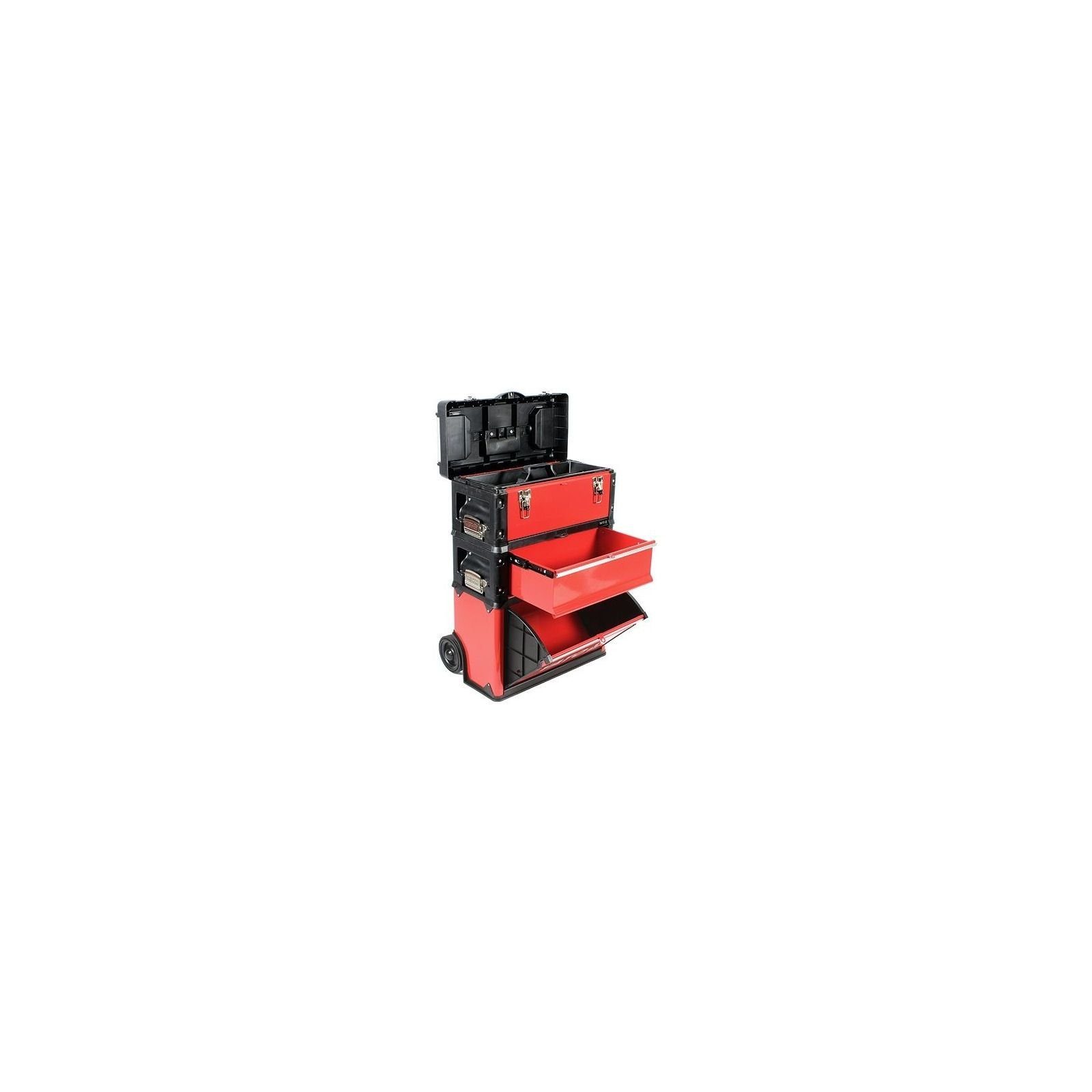Yato Werkzeugkoffer Werkzeug-Trolley mit 3 Modulen YT-09102