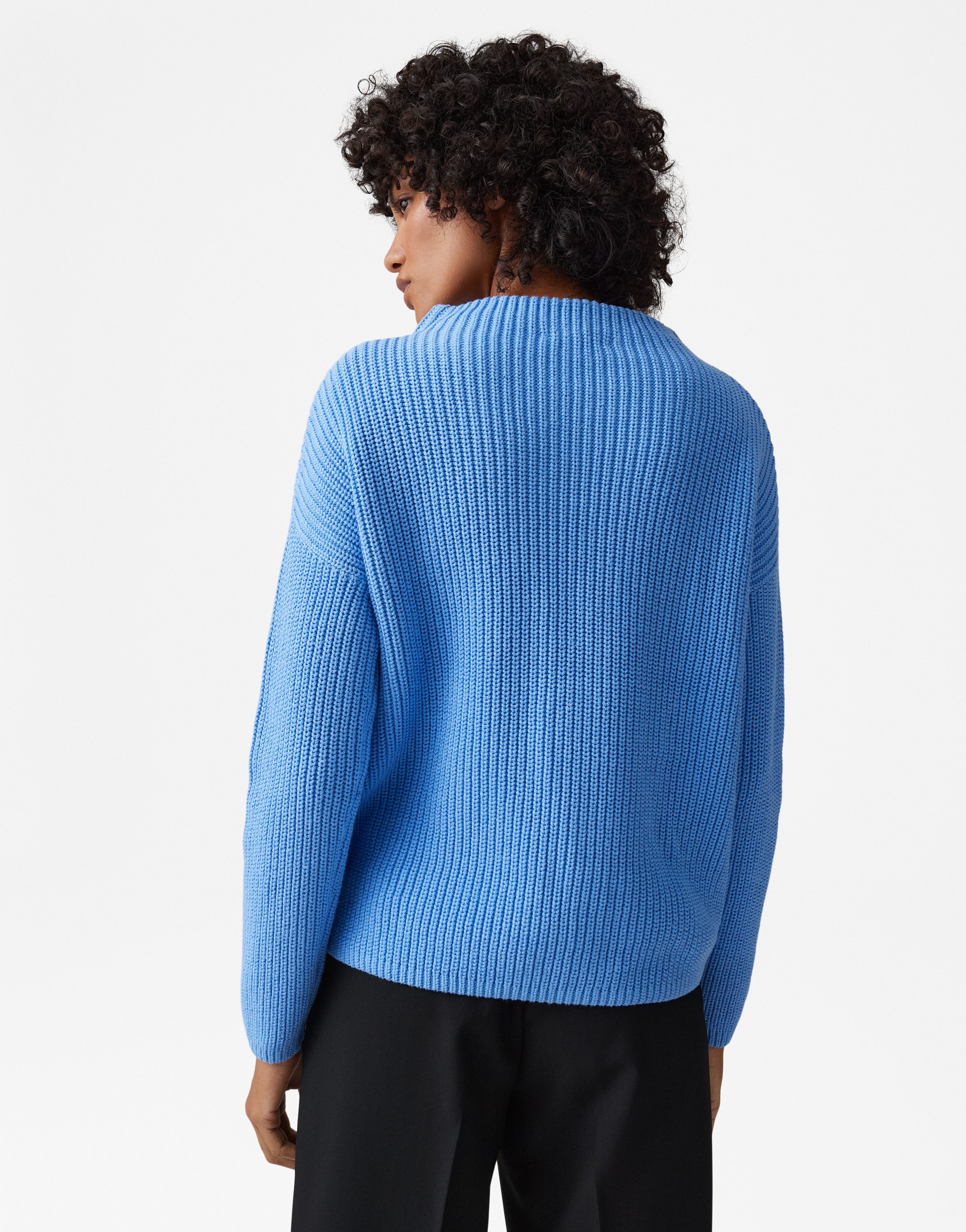 OPUS Strickpullover PARTO Regular aus Baumwolle