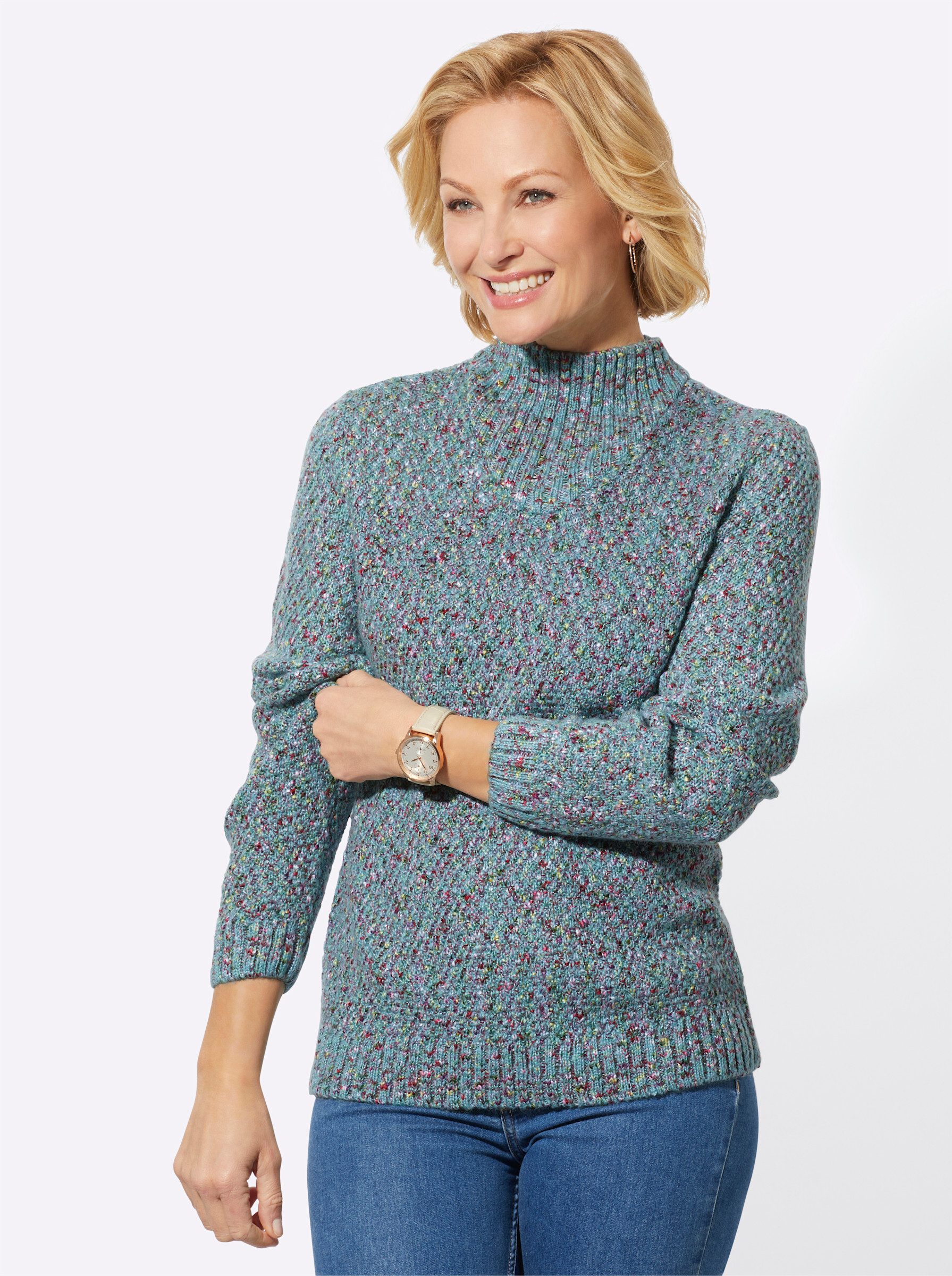 Strickpullover Pullover Langarm Struktur
