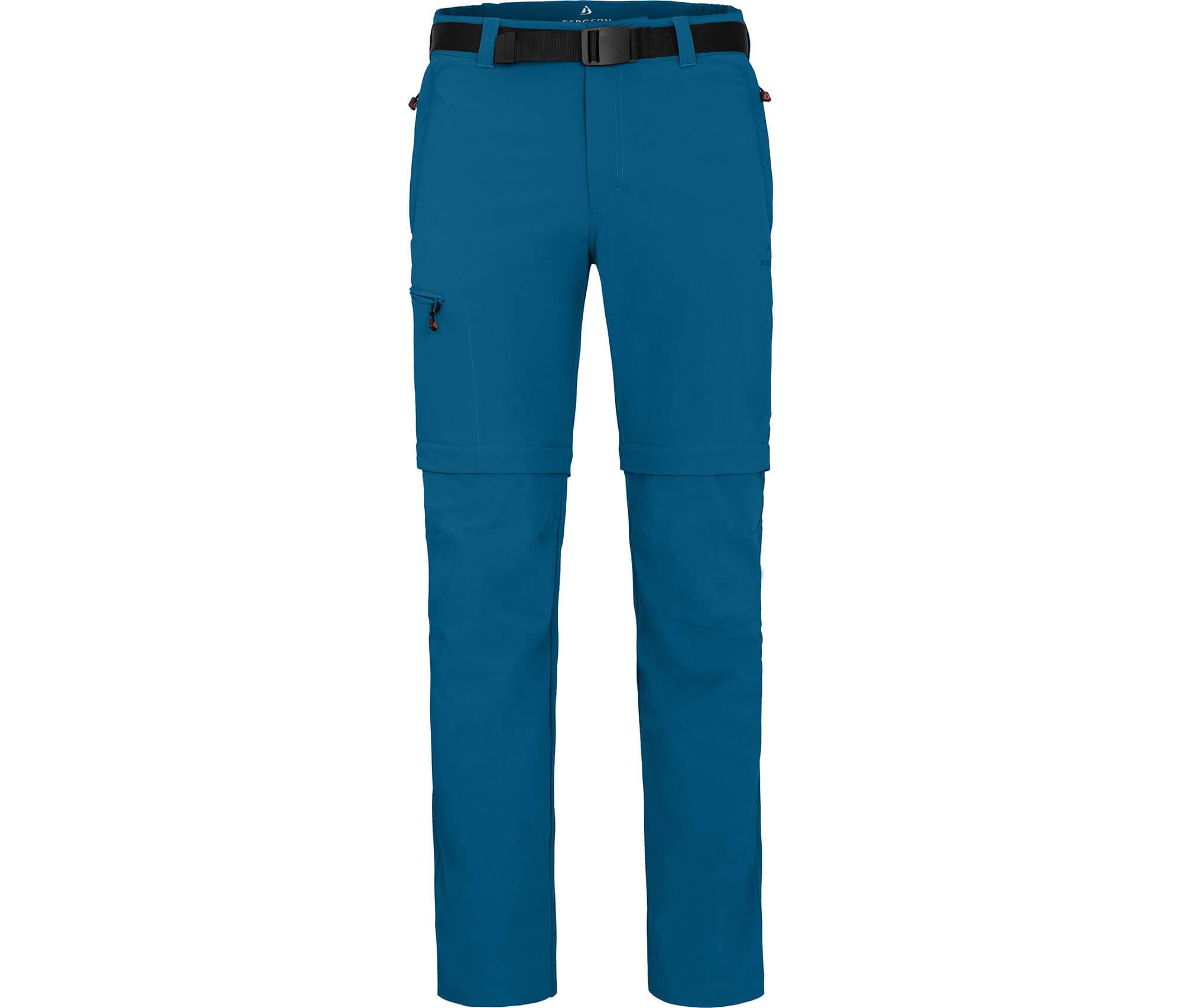 blau BAKER vielseitig, Saphir Bergson pflegeleicht, Wanderhose, Herren ZIPP-Off Zip-off-Hose Normalgrößen,