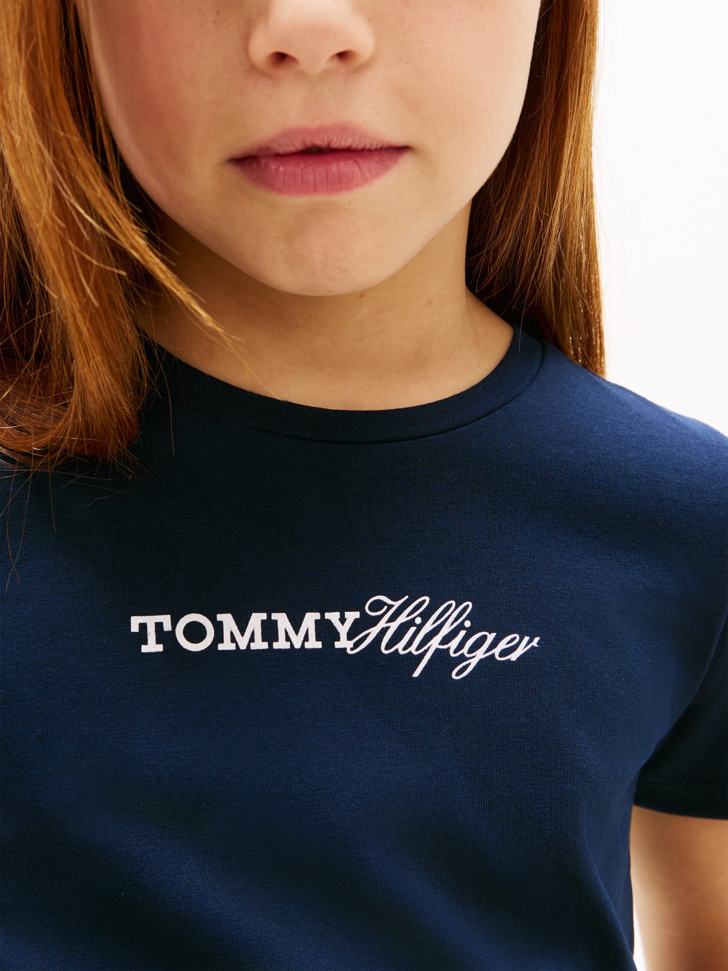 Tommy Hilfiger T-Shirt TOMMY SCRIPT TEE SS Kinder bis 16 Jahre, regular fit