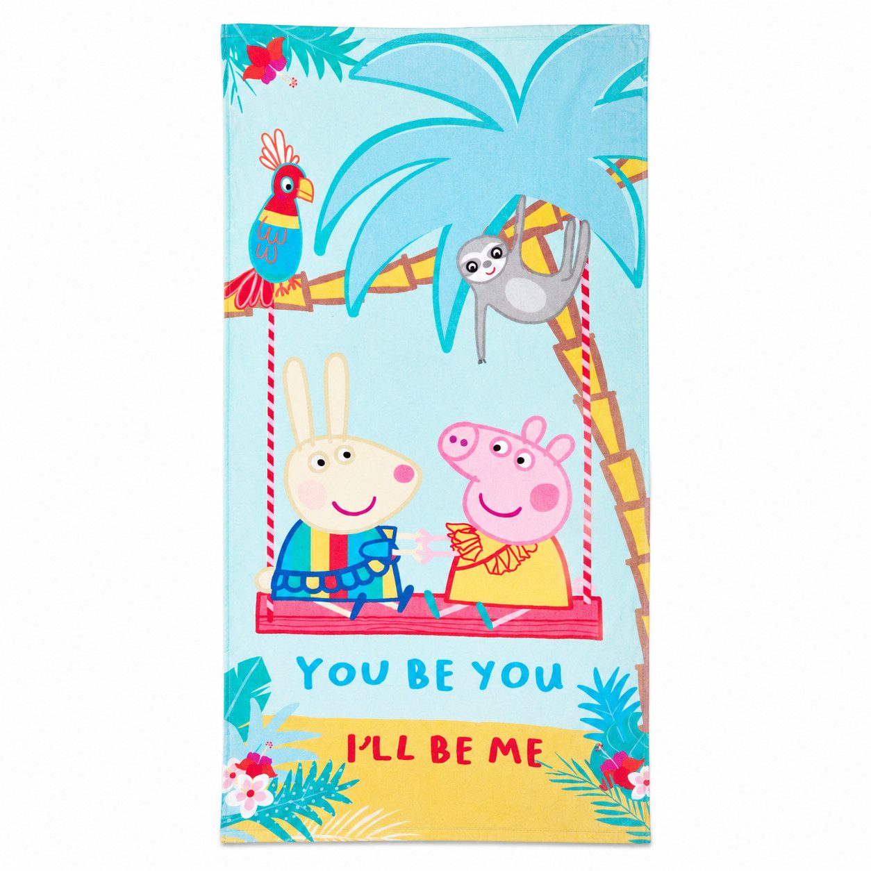 Peppa Pig Strandtuch Peppa Wutz Pig Luisa Löffel Badetuch XL Handtuch 70x140 cm, 100% Baumwolle