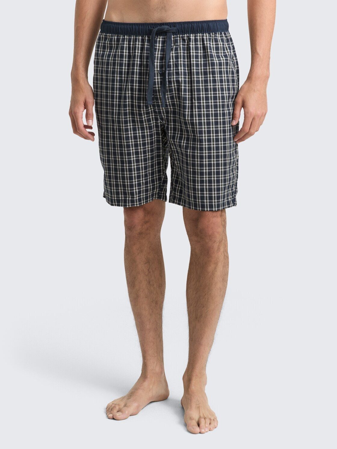 TOM TAILOR Pyjamahose Unterwäsche Pyjama-Shorts aus Baumwolle mit Karomuste günstig online kaufen