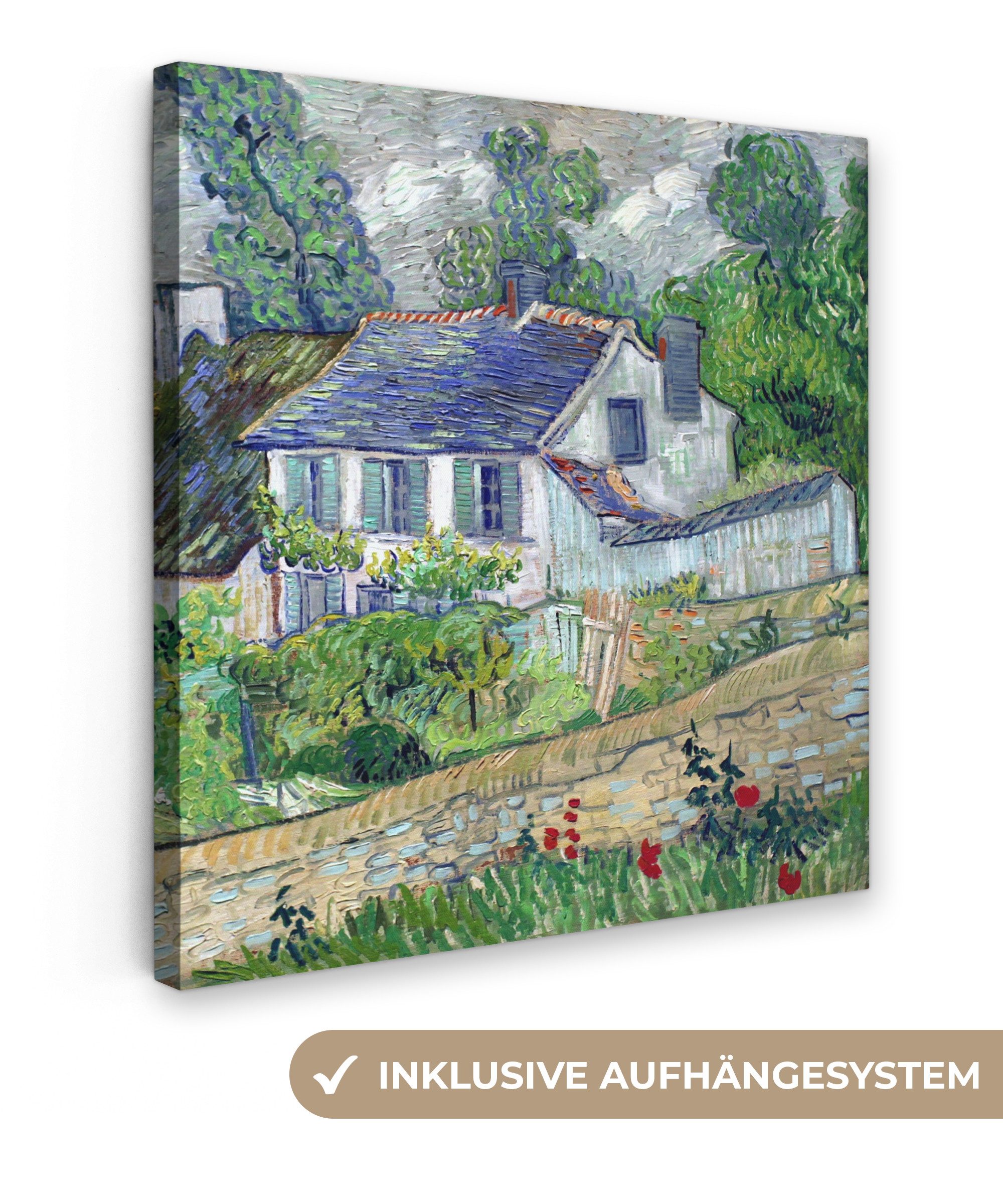 OneMillionCanvasses® Leinwandbild Haus in Auvers - günstig online kaufen