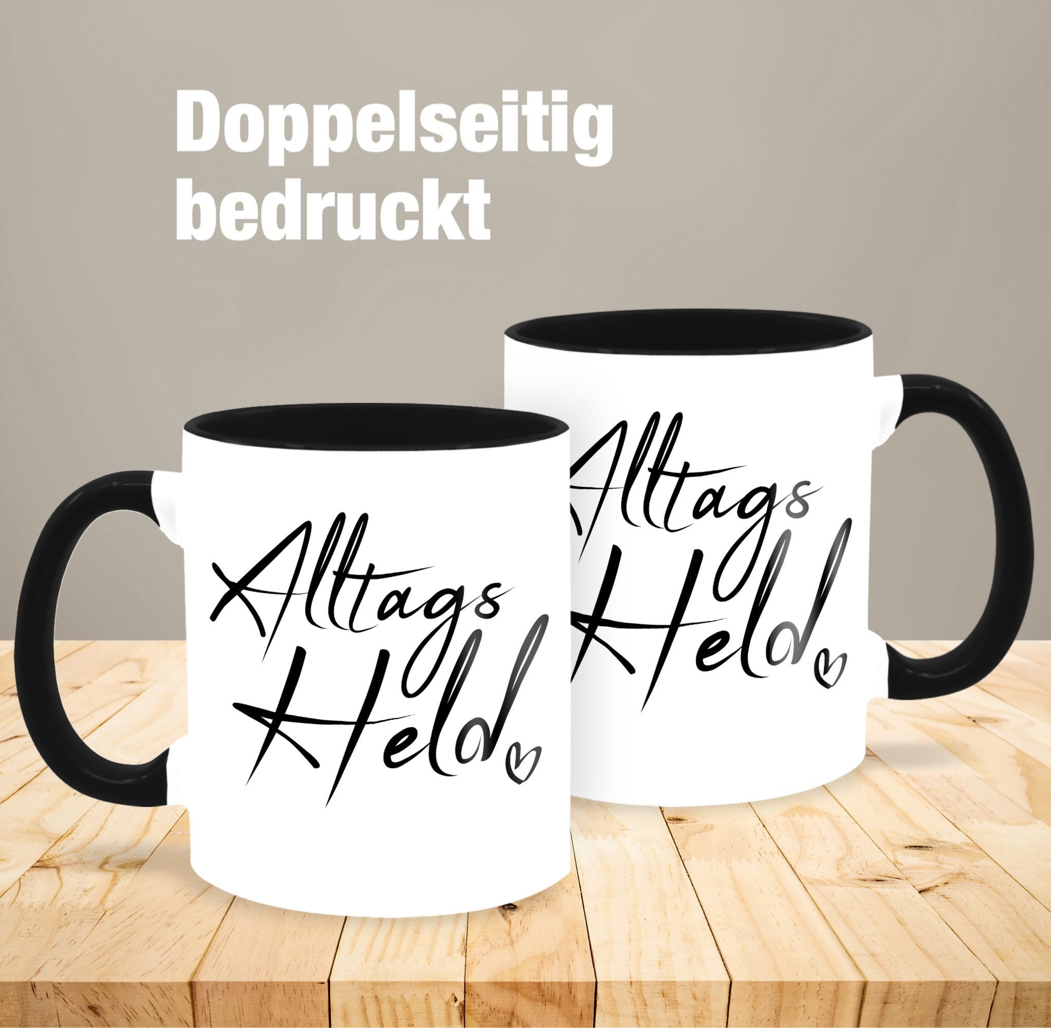 Shirtracer Tasse Alltags Held Hero Danke Geschenk Kollegen Kolleginnen Alltagshelden, Keramik, Statement Sprüche