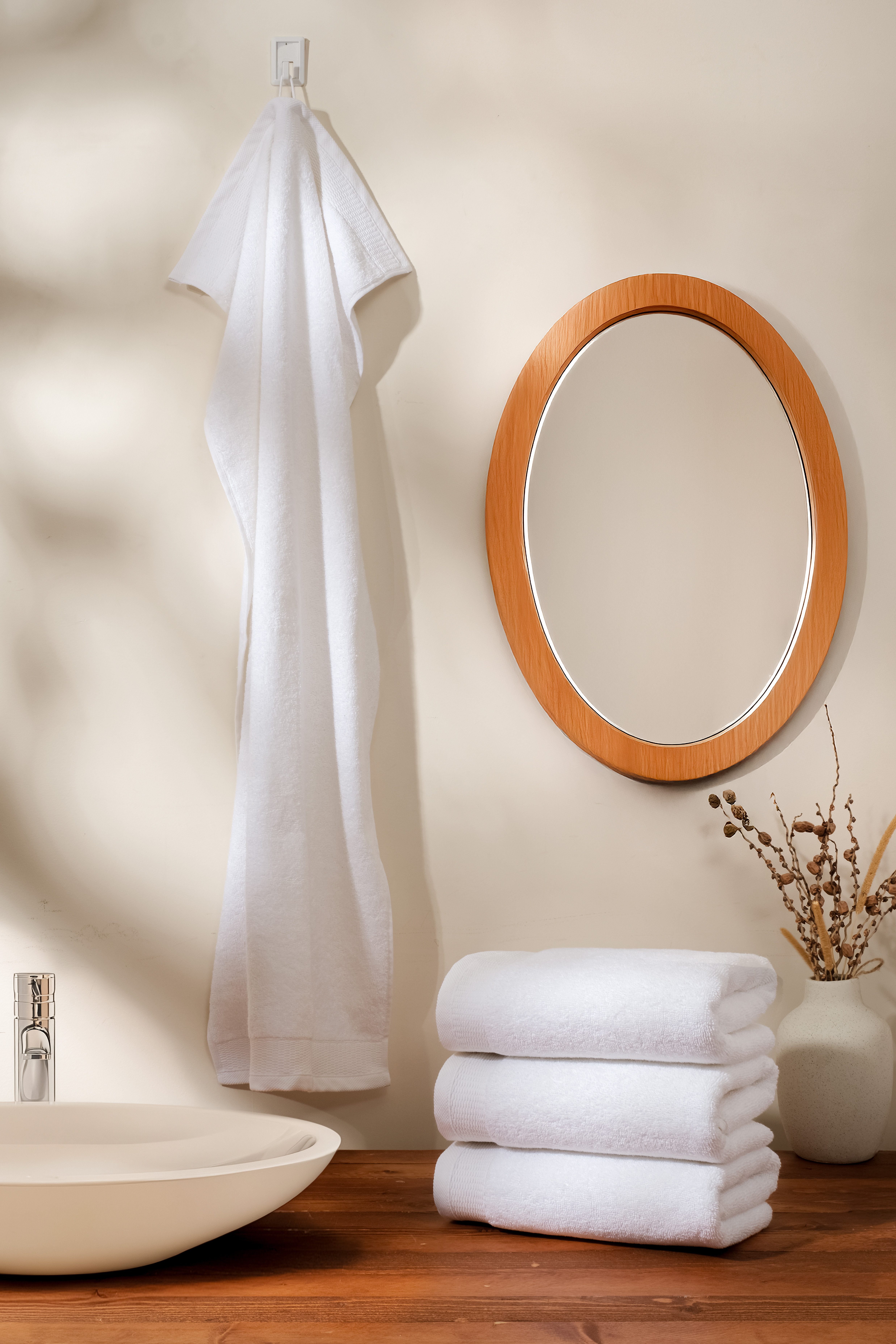 OTTO home Handtücher Fenya, flauschig und weich, Premium Handtücher 550gr/m², Webfrottier (Set, 4-St), mit Bordüre, Set, 100% Baumwolle, Hotel-Qualität, 5 Jahre Garantie