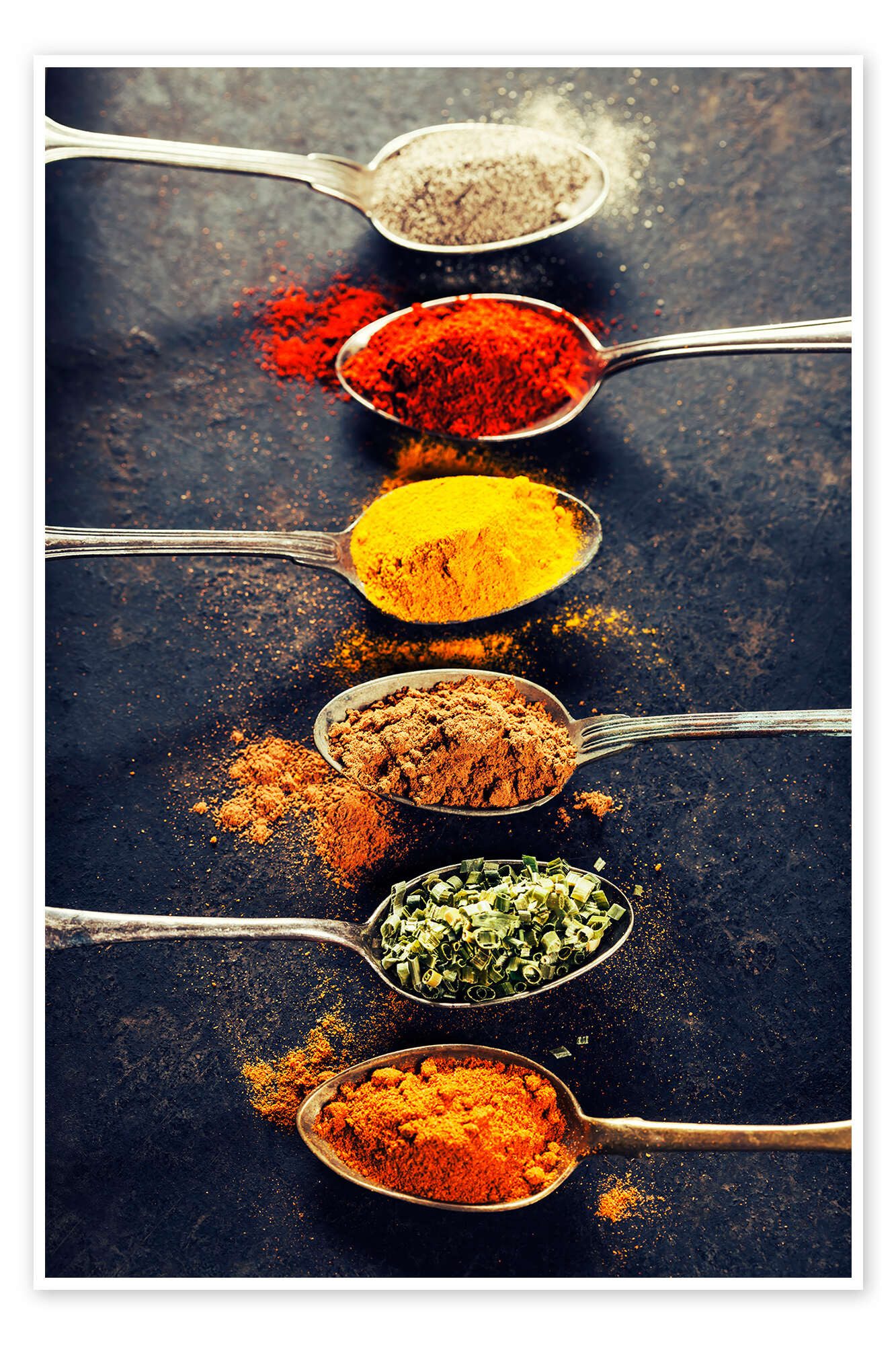 Posterlounge Wandbild Gewürze-Mix, Food Photography Collection, erhältlich als Poster, Leinwandbild, Wandsticker oder Acrylglasbild