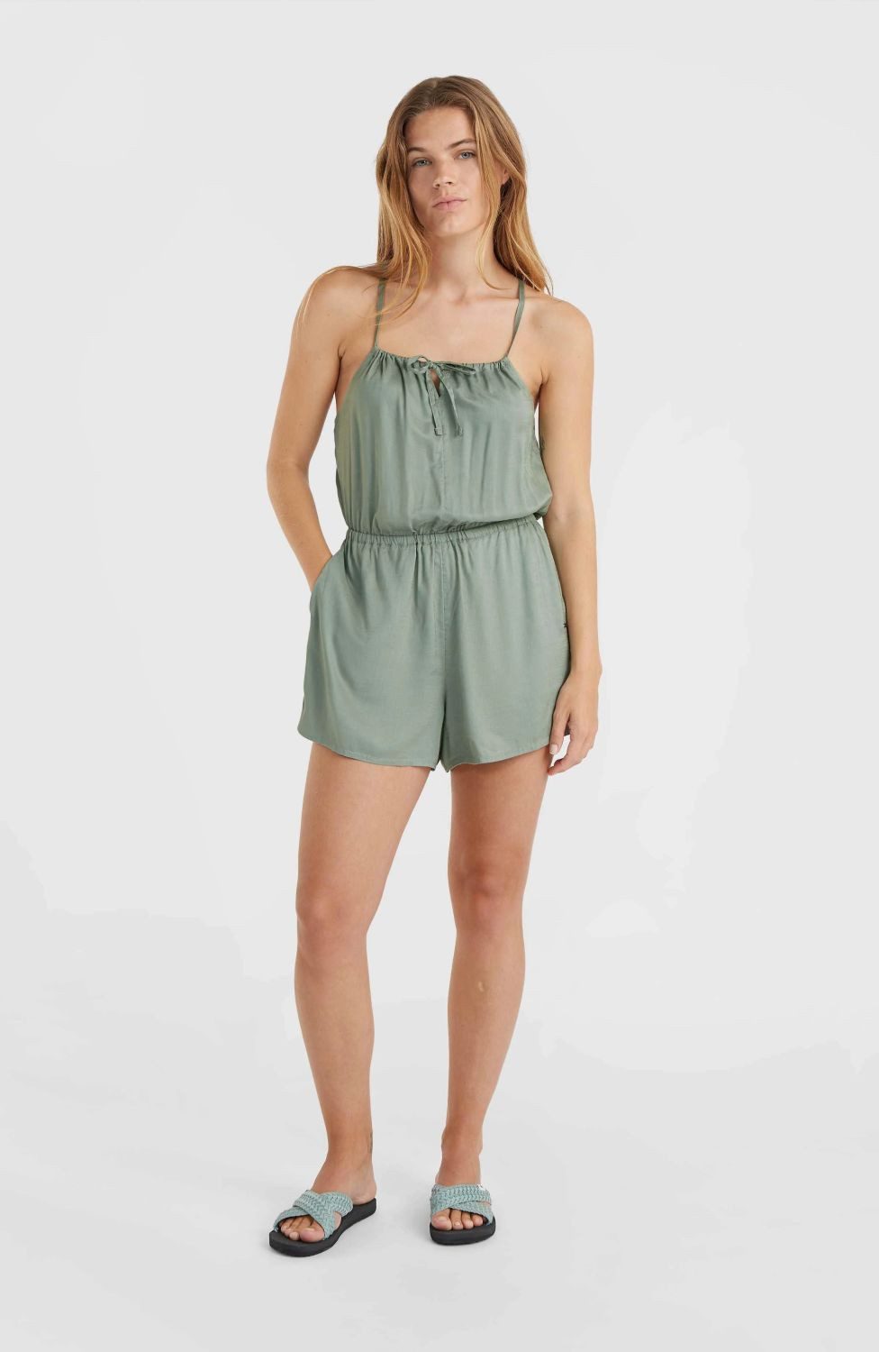 O'Neill Jumpsuit O'Neill Jumpsuit kurz Leina Lily Pad Grün L