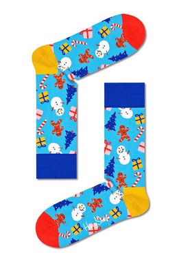 Happy Socks Freizeitsocken Happy Socks HOLIDAY TIME GIFT SET 4PACK XHTG096300 Mehrfarbig