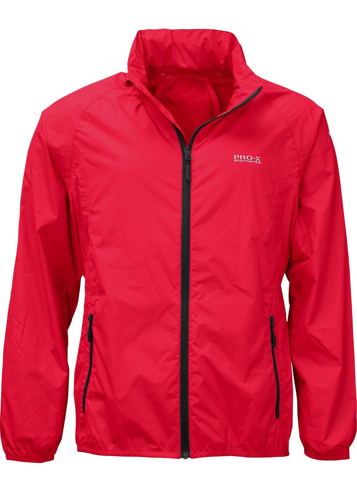PRO-X ELEMENTS Regenjacke PACKable wasserdicht, atmungsaktiv, winddicht, reflekt. Elemente Leicht, im Packsack verstaubar, Kapuze, große Größen