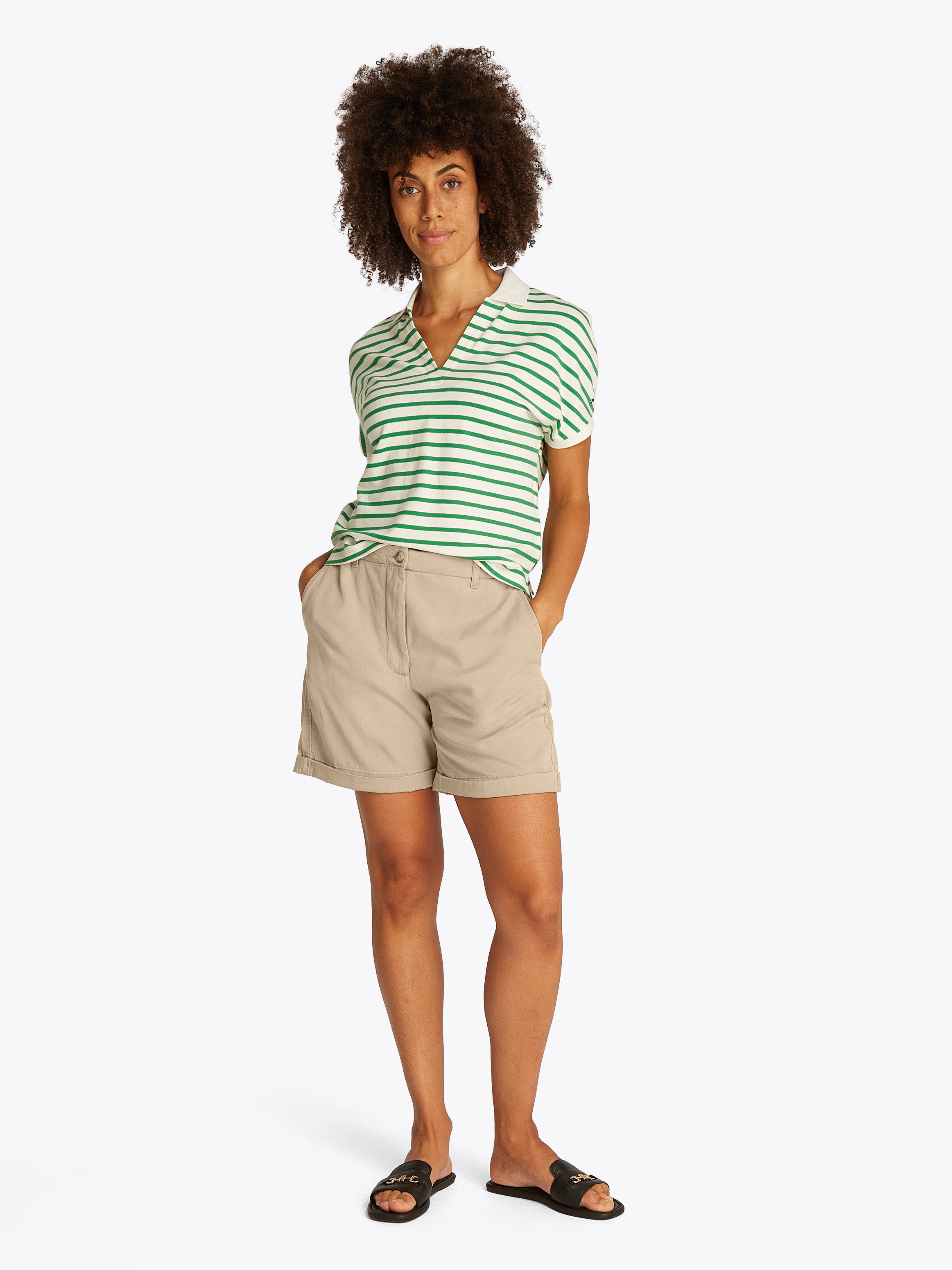 Tommy Hilfiger Shorts CO TENCEL CHINO SHORT mit Umschlagsaum – Bild 3 von 5