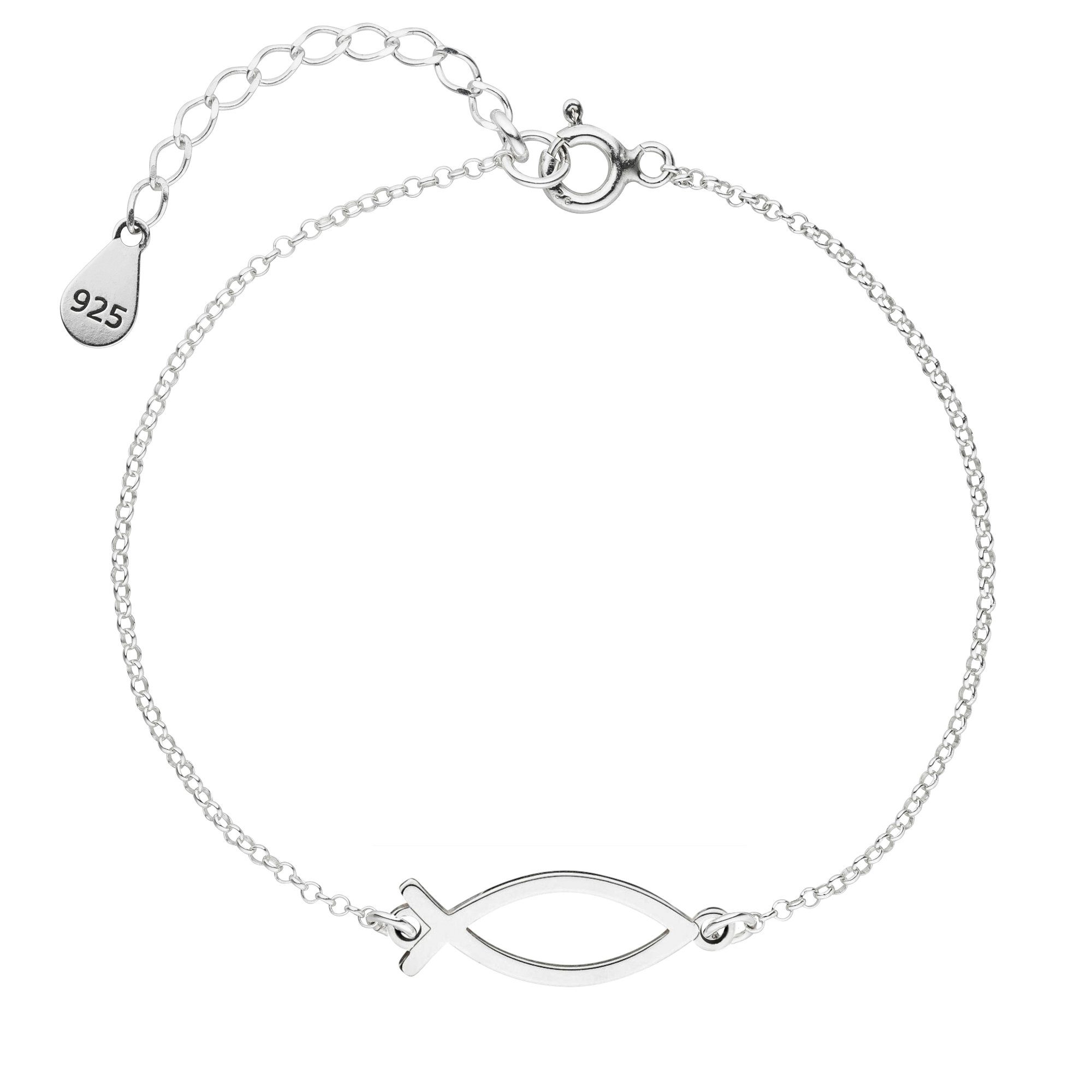 SCHOSCHON Armkette ICHTHYS Fisch-Symbol 925 Silber günstig online kaufen