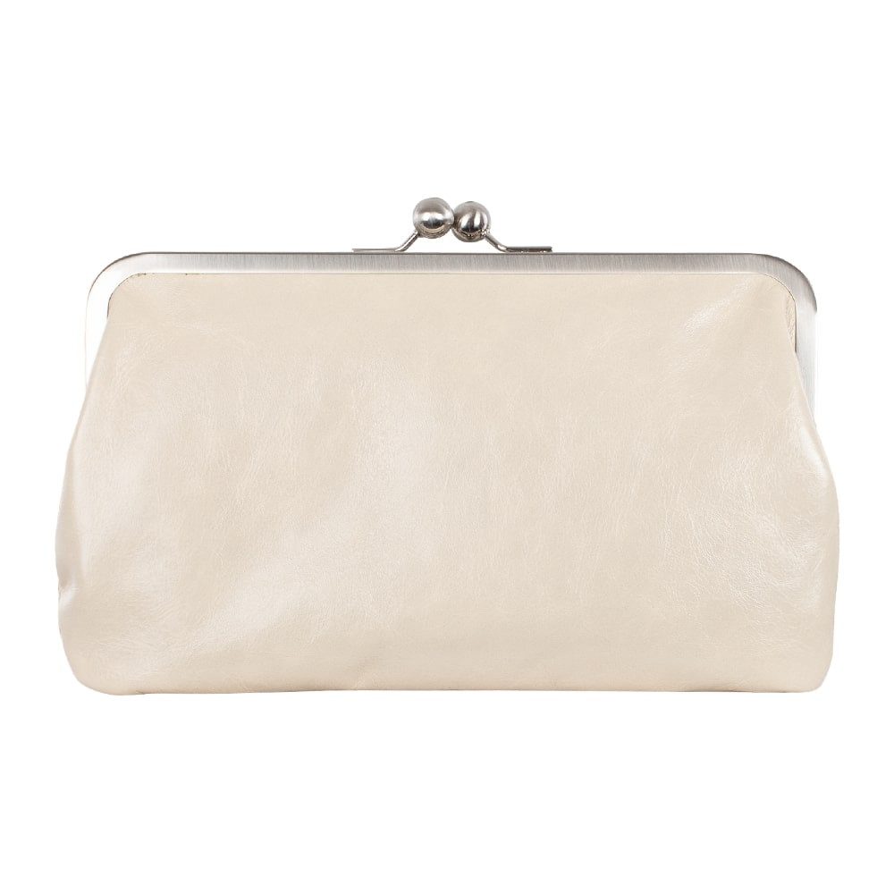 VOLKER LANG Abendtasche MARLENE  Elegante Damen Bügeltasche aus italienischem Leder
