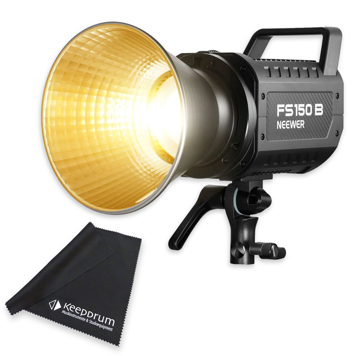Neewer Videoleuchte Neewer Dauerlicht FS150B Bi Color Videoleuchte mit Mikrofasertuch, Vorteils-Set mit Mikrofasertuch
