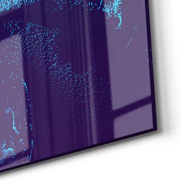 DEQORI Glasbild 'Flüssiger Milchglaseffekt', 'Flüssiger Milchglaseffekt', Glas Wandbild Bild schwebend modern