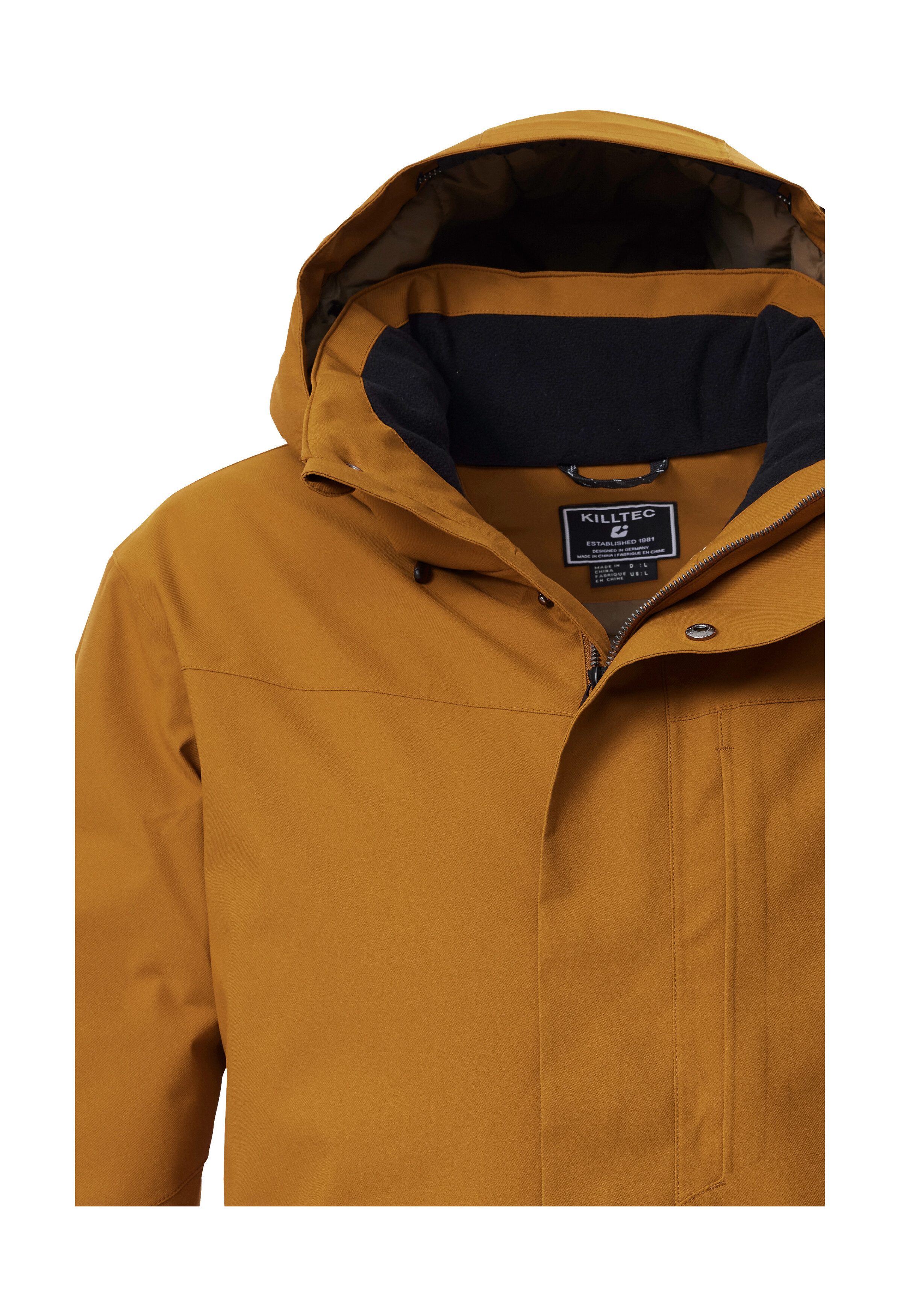 Killtec Parka KOW 85 MN PRK Wasserdicht, atmungsaktiv, abnehmbare Kapuze, recyceltes Material