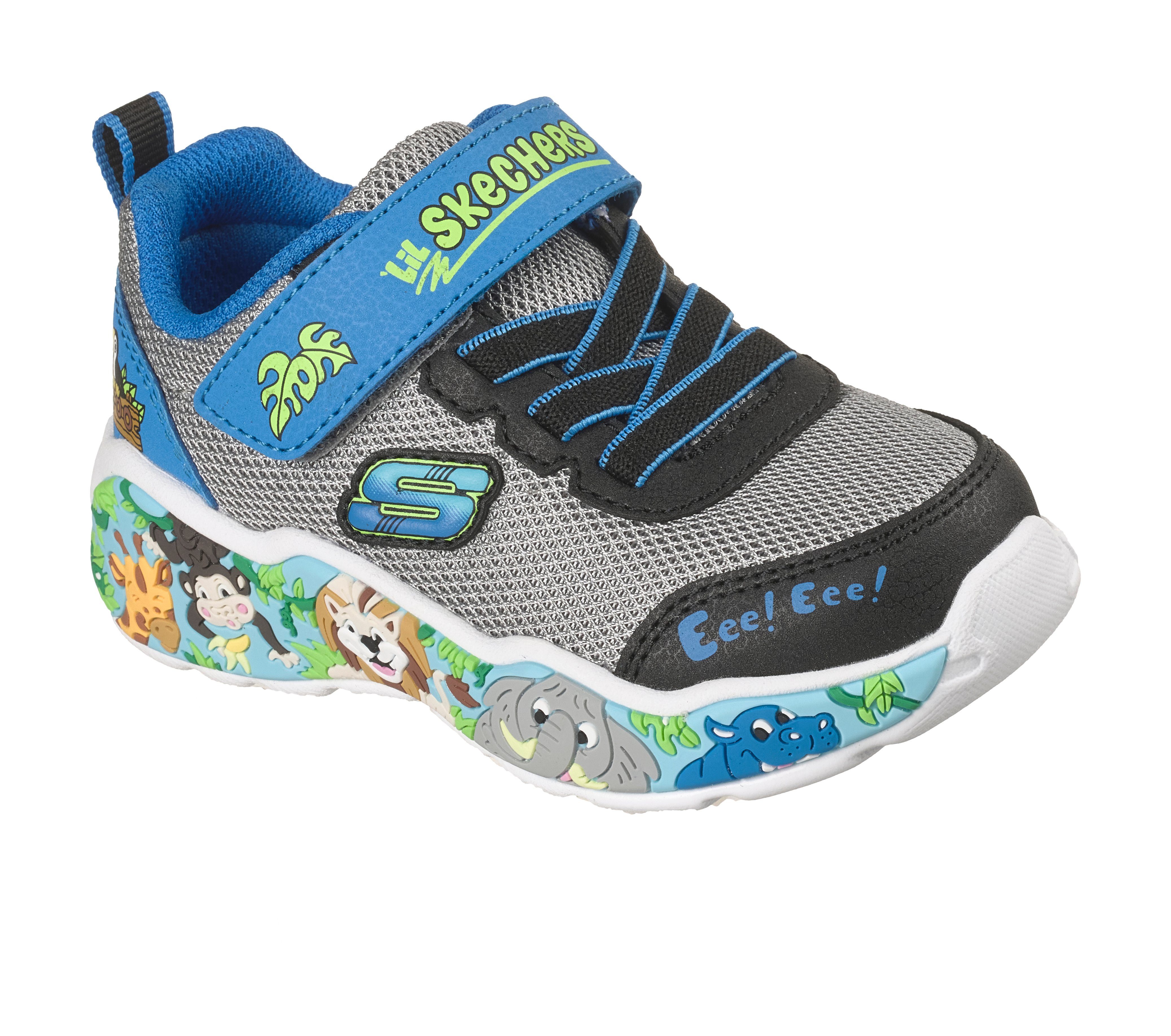 Skechers PLAY SCENE Lauflernschuh Freizeitschuh mit bedruckter Sohle, Größenschablone zum Download – Bild 4 von 5