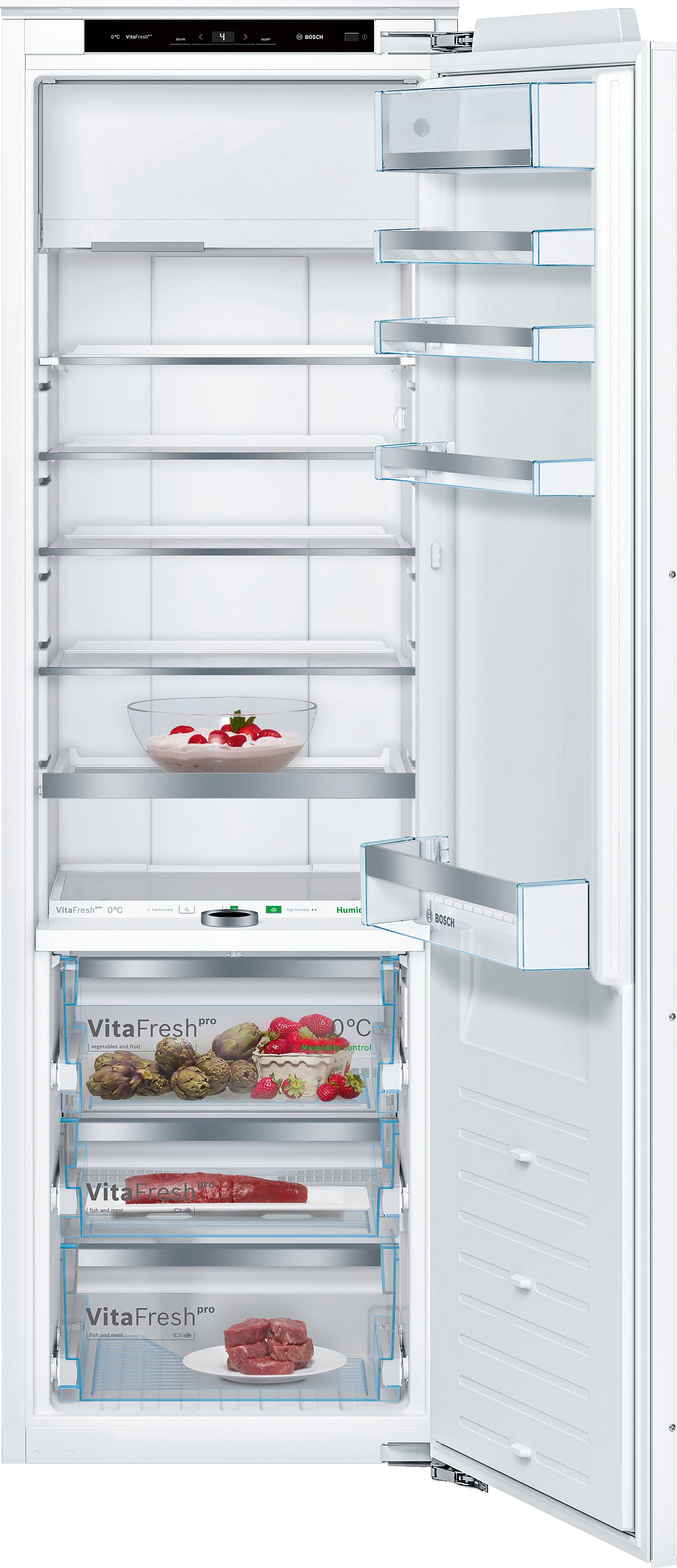 BOSCH Einbaukühlschrank Serie 8 KIF82PFE0, 177,2 cm hoch, 55,8 cm breit