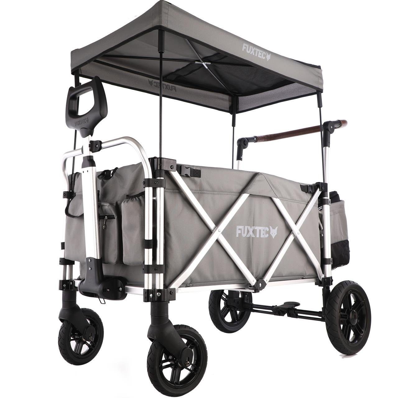 FUXTEC Bollerwagen FX-CTL900, 2 Gurt-Sitzplätze, gepolsterter Innenraum, großes Transportvolumen