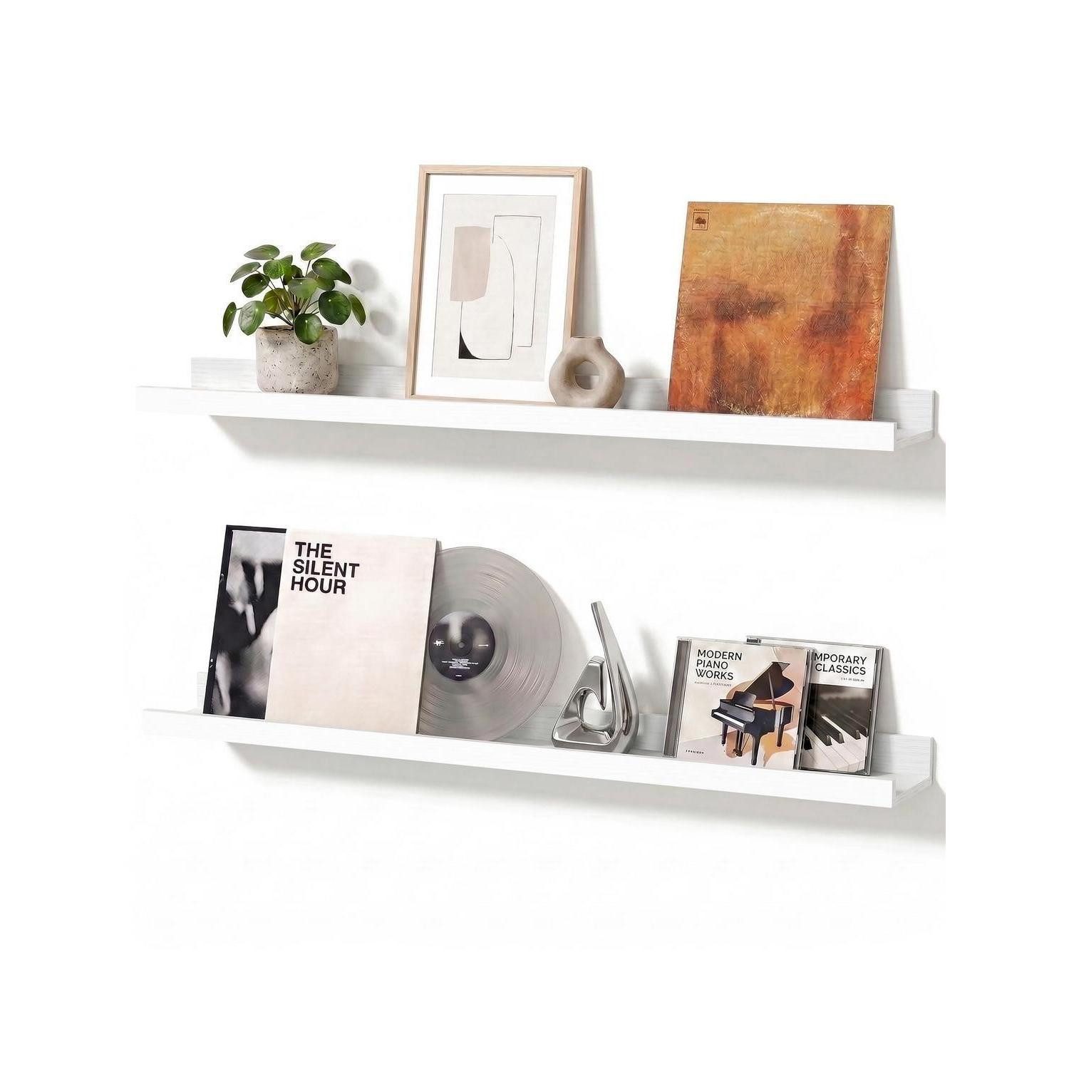 LuxusKollektion Wandboard Wandregal Bilderleiste 60cm 2er Set, 2-tlg.