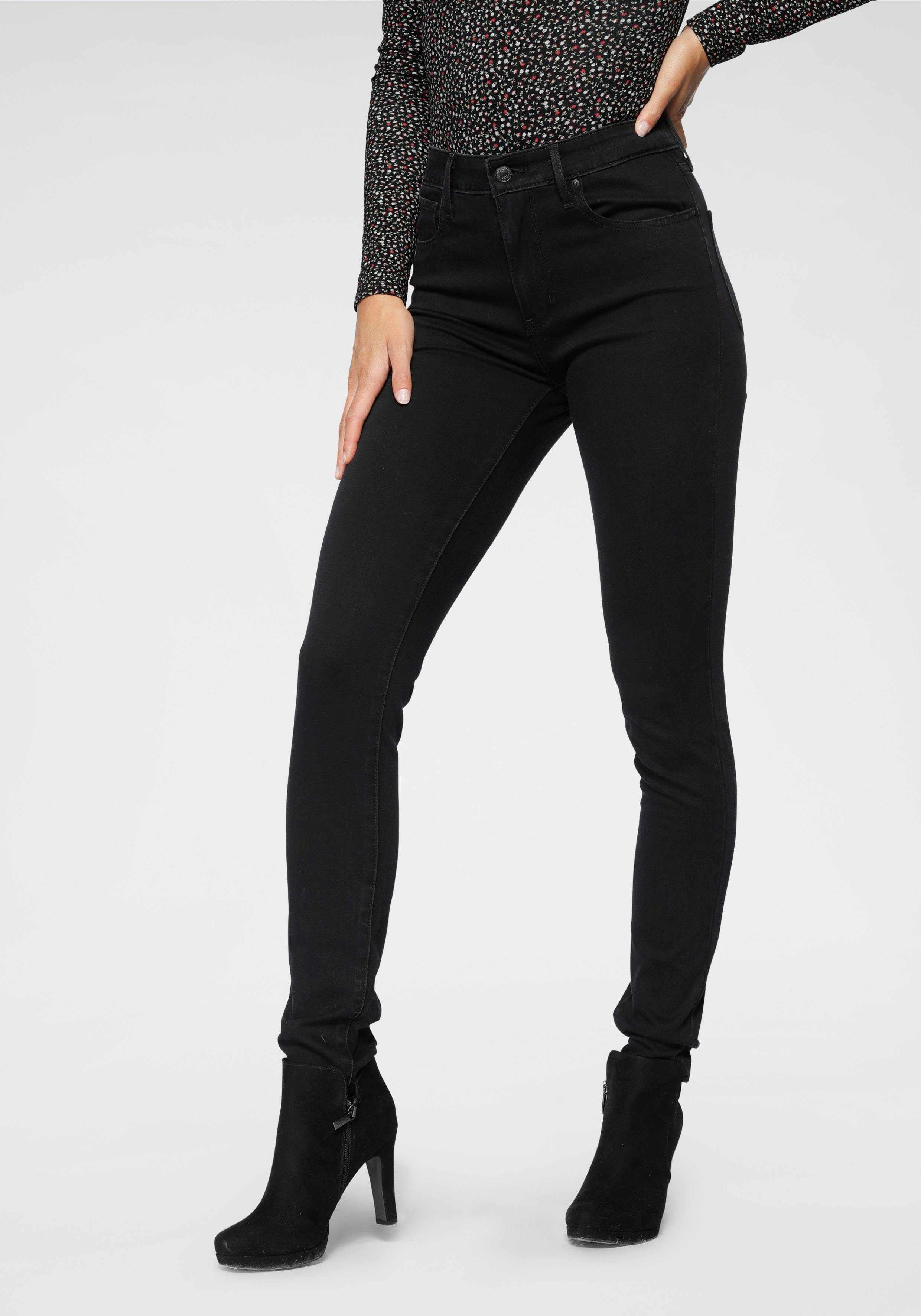skinny Bund rise 721 Skinny-fit-Jeans High black mit hohem Levi's®
