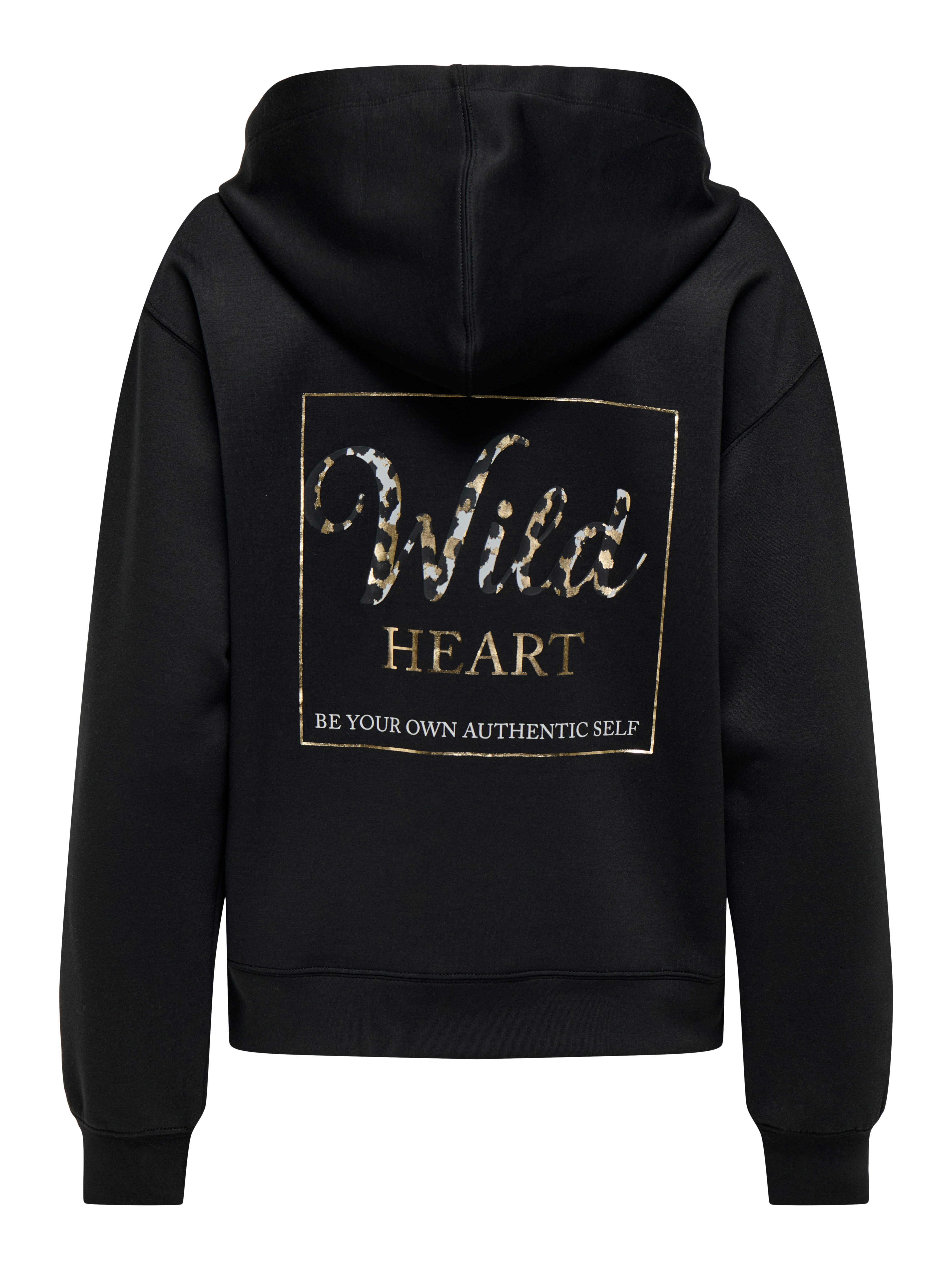 ONLY Kapuzensweatshirt ONLALINA LIFE L/S PRINT HOOD SWT