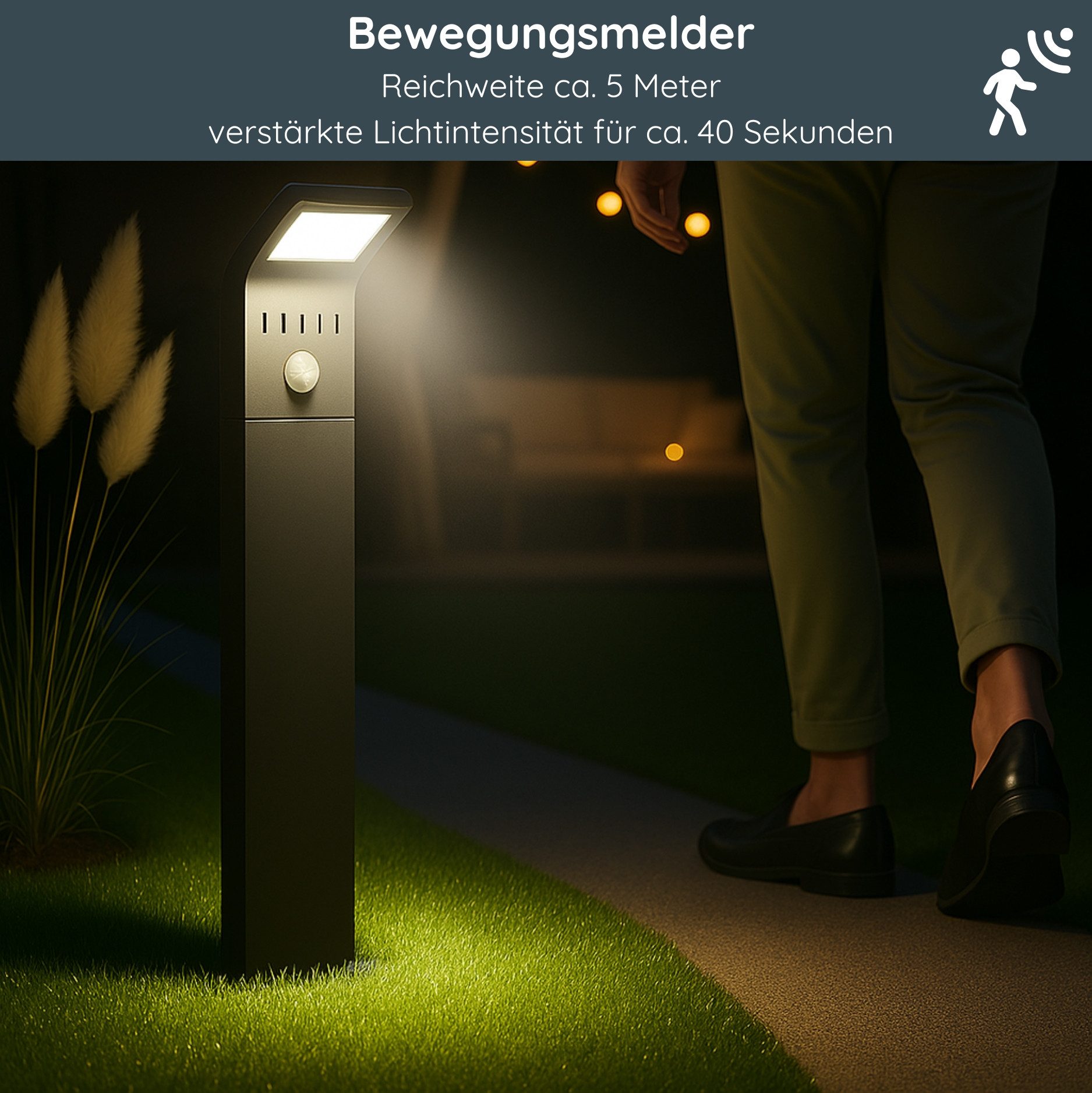 MeLiTec LED Solarleuchte SO44, Solar-Gartenleuchte, LED fest integriert, Ta günstig online kaufen
