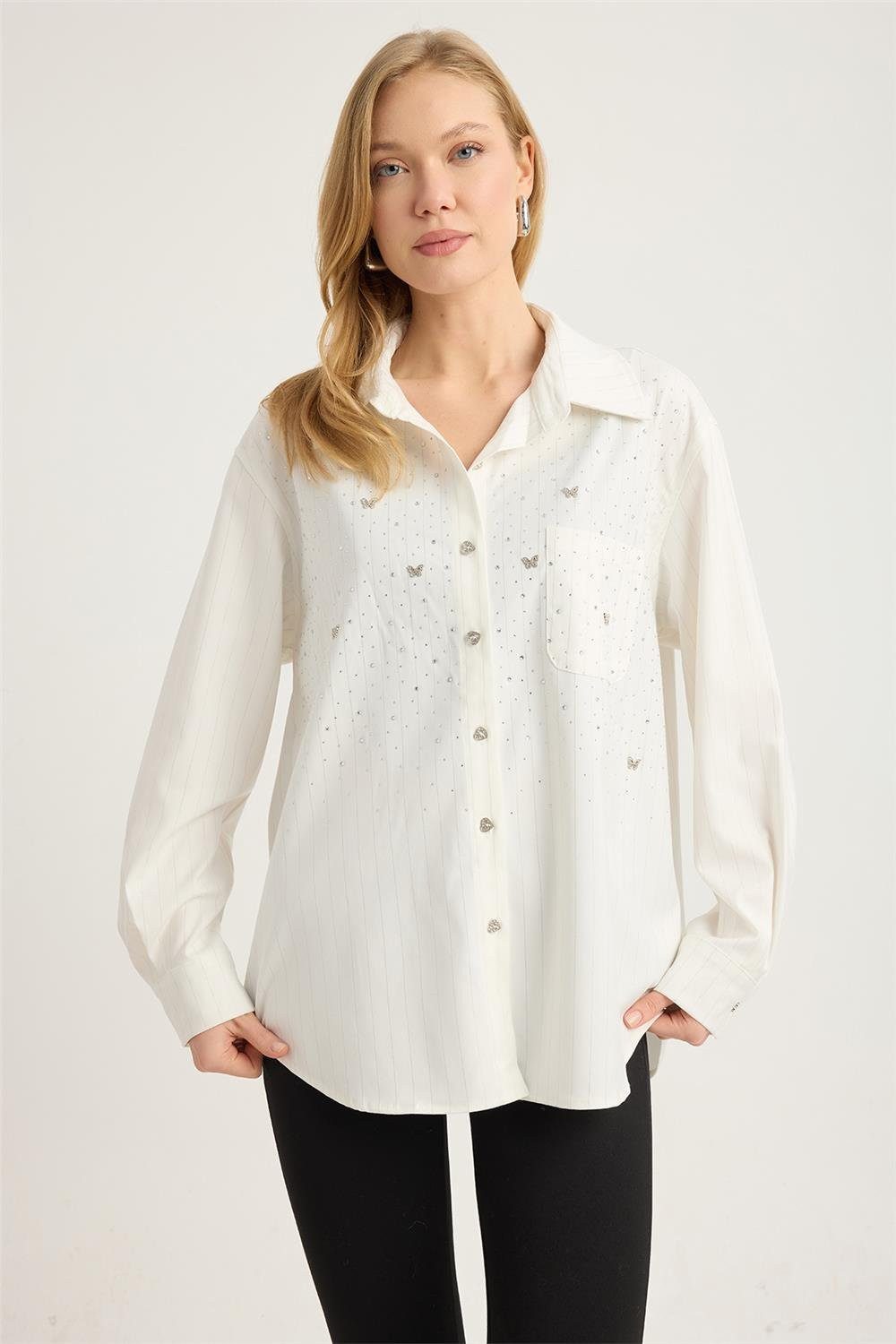 HomeStore Businesshemd Schmetterlingshemd