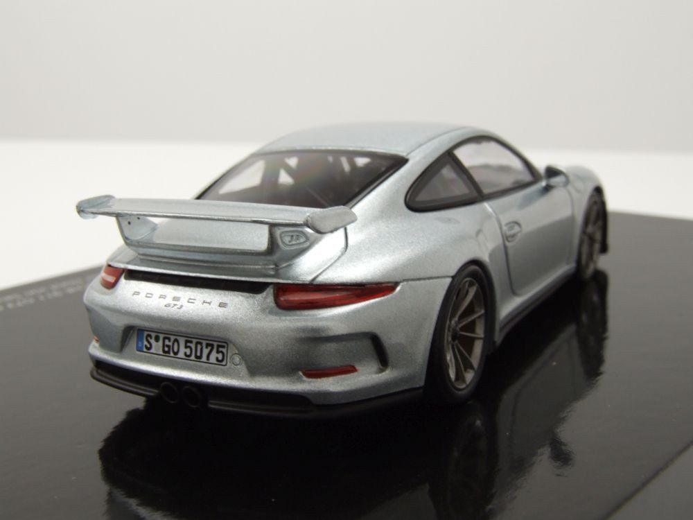 Minichamps Modellauto Porsche 911 (991) GT3 2012 silber, Maßstab 1:43
