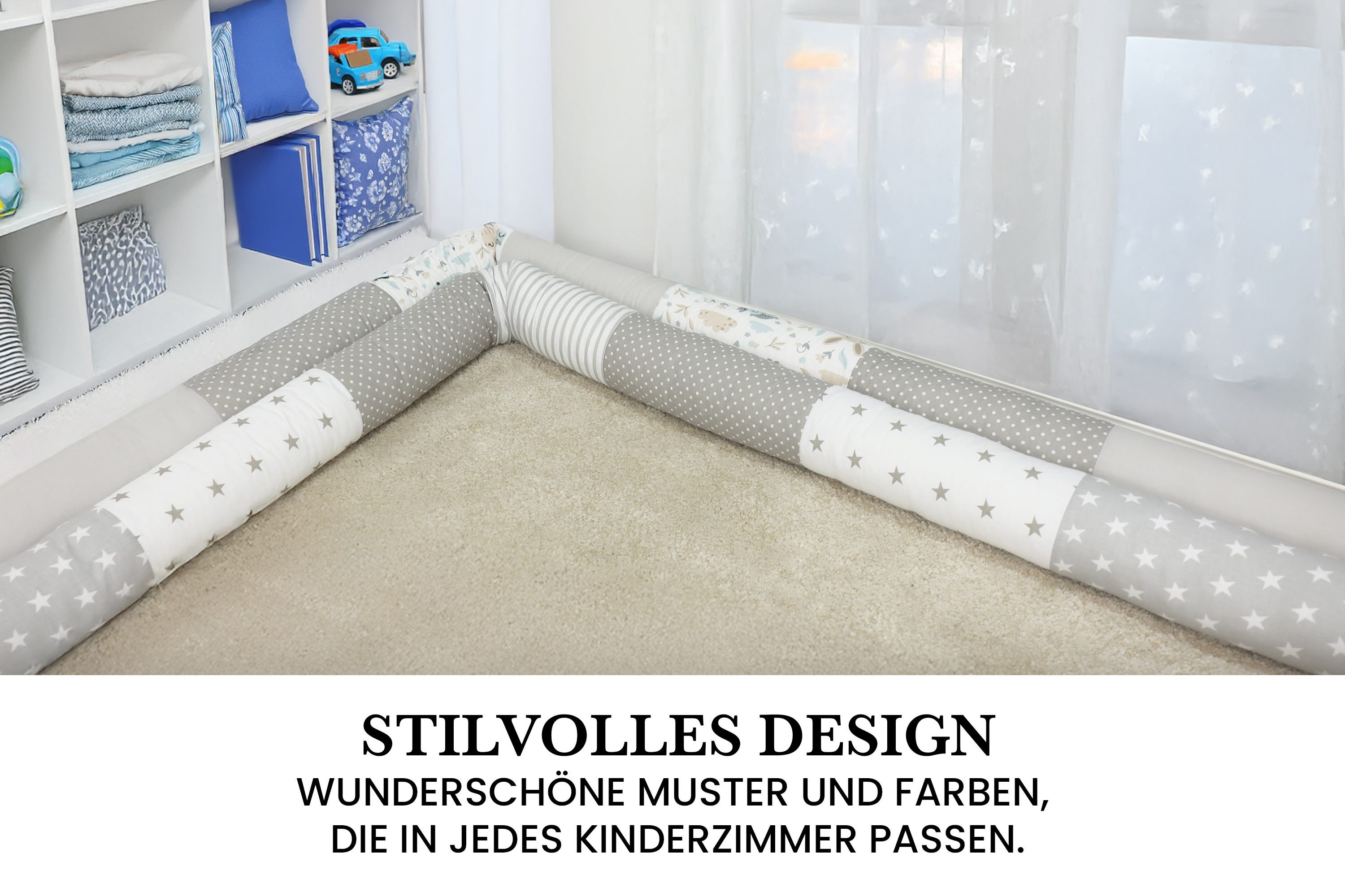 Amilian Nestchenschlange Bettschlange 210cm - Seitenschläferkissen - Nestsc günstig online kaufen