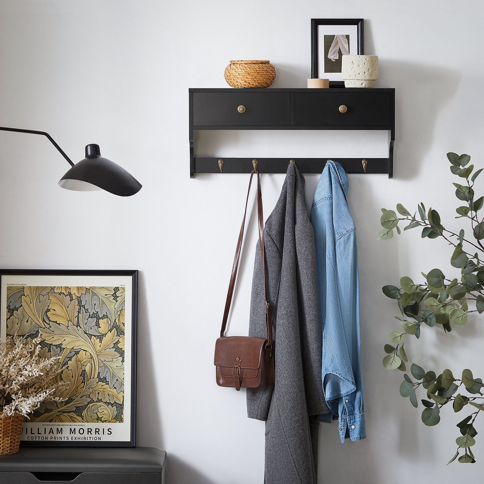 SoBuy Wandgarderobe FRG178, Wandschrank Wandregal Hängeregal günstig online kaufen