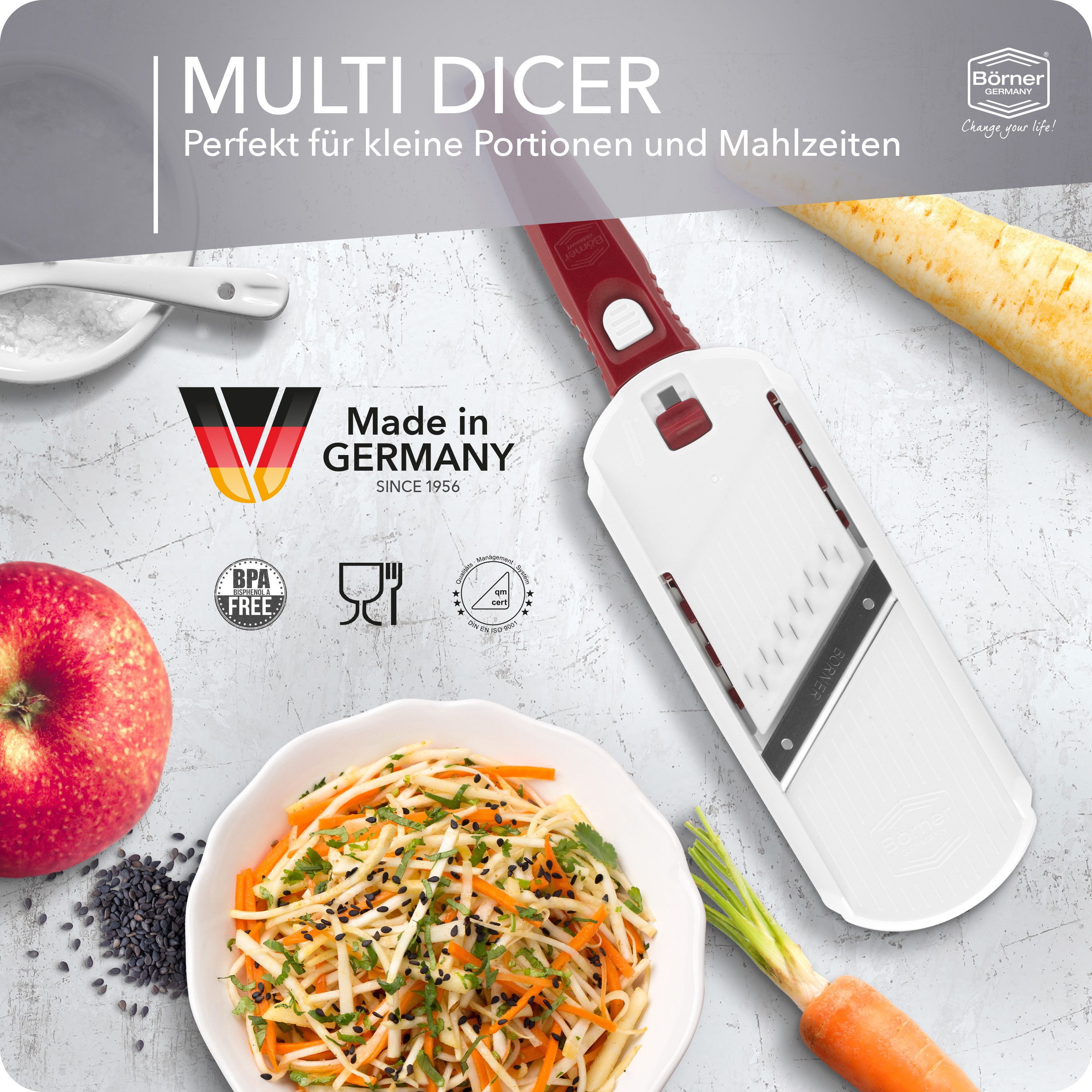 Börner Gemüsehobel Multi Dicer und Julienne Gemüseschneider