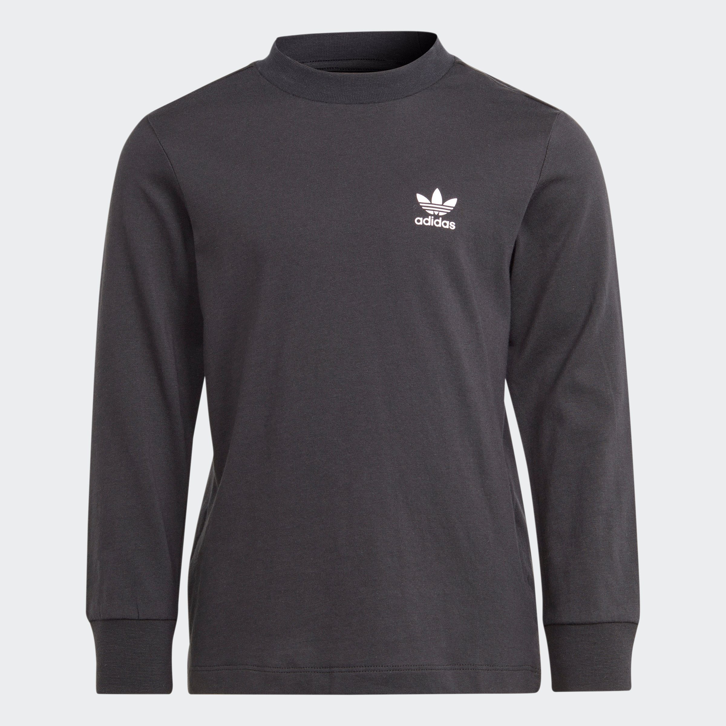 BLACK adidas Originals LONGSLEEVE Sweatshirt