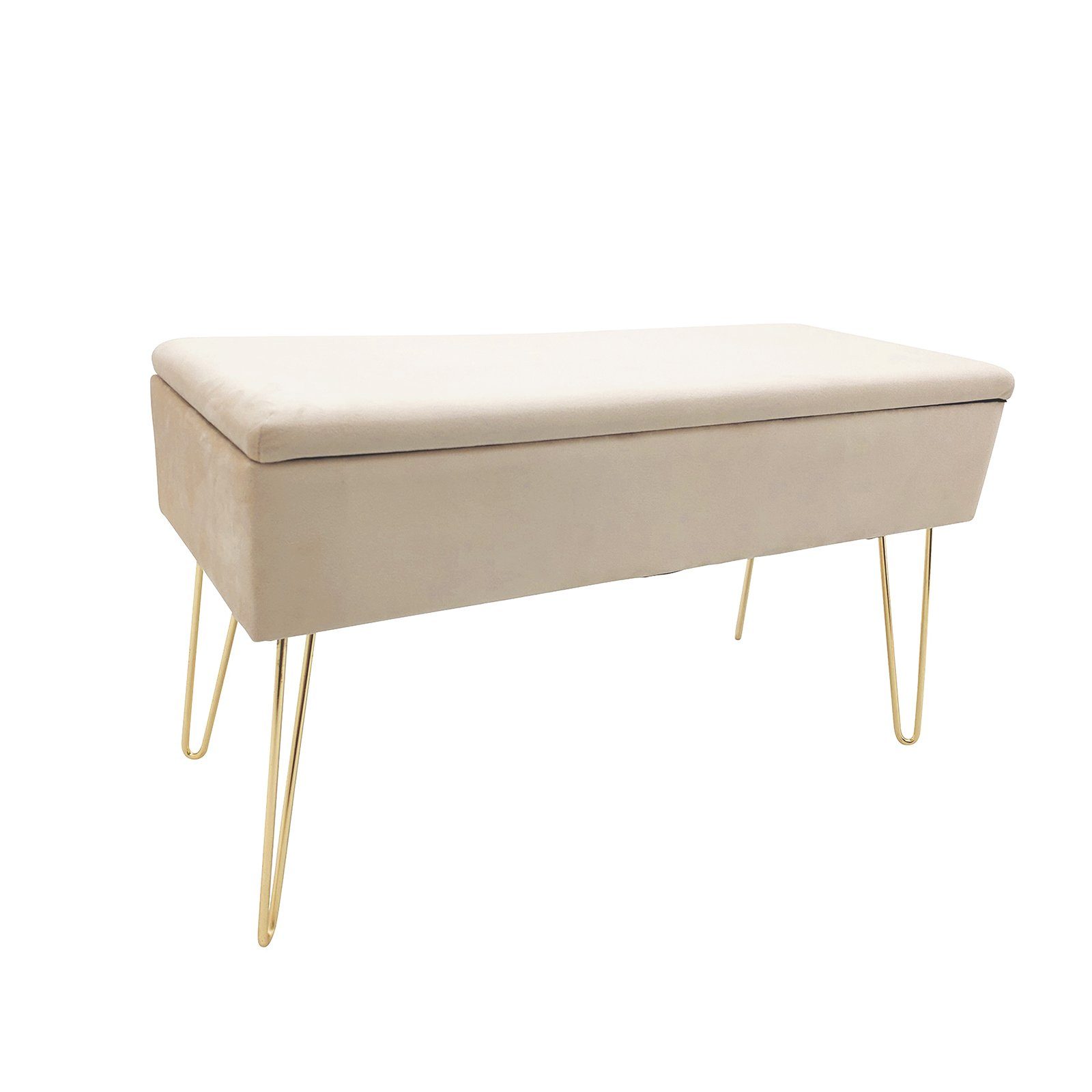 ECHTWERK Sitzhocker Sitzbank Scarlett mit Samtbezug, Aufbewahrungstruhe, Sc günstig online kaufen