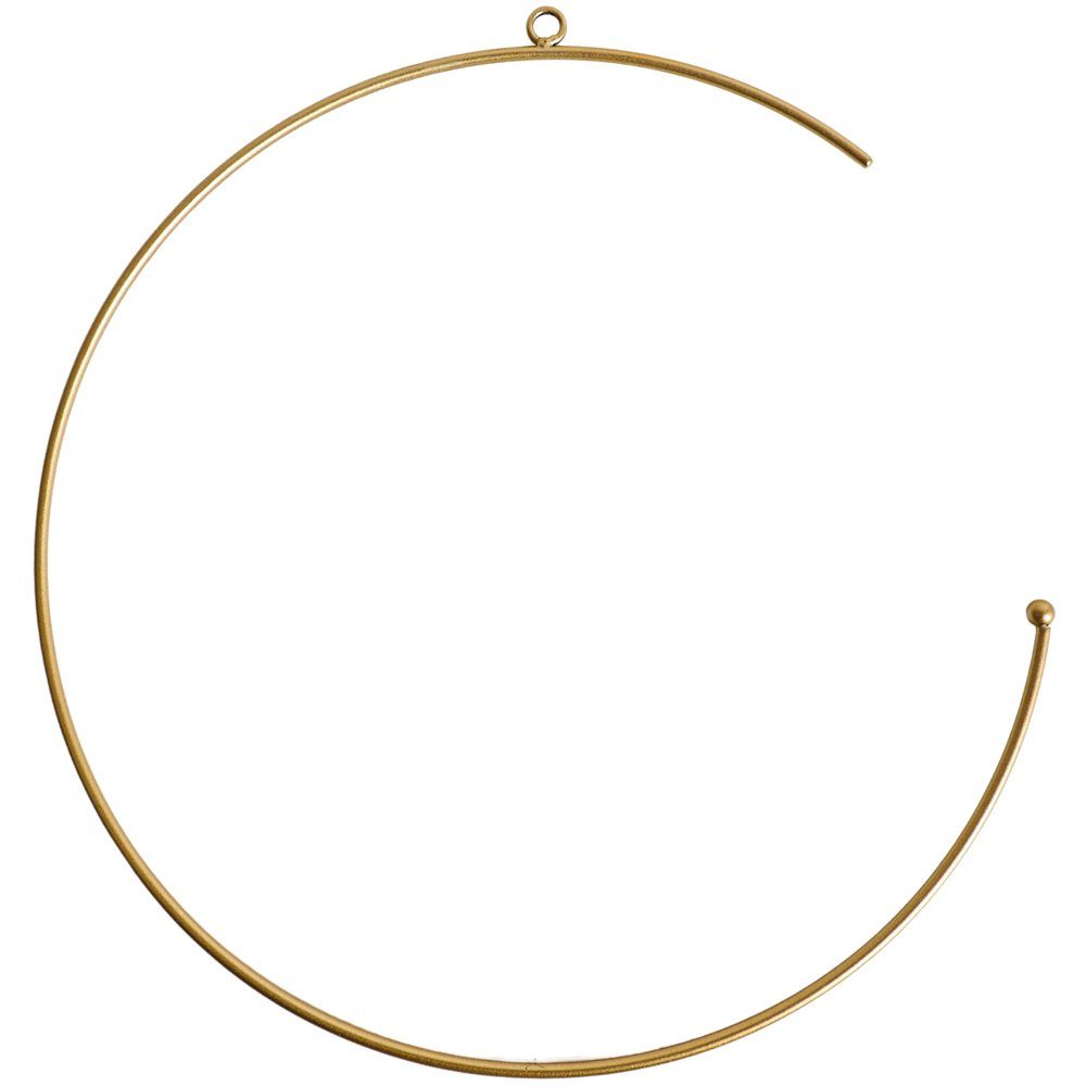 matches21 HOME & HOBBY Dekofigur Metall Ring Drahtring Fensterdekoration offen gold Ø 50 cm (1 St)